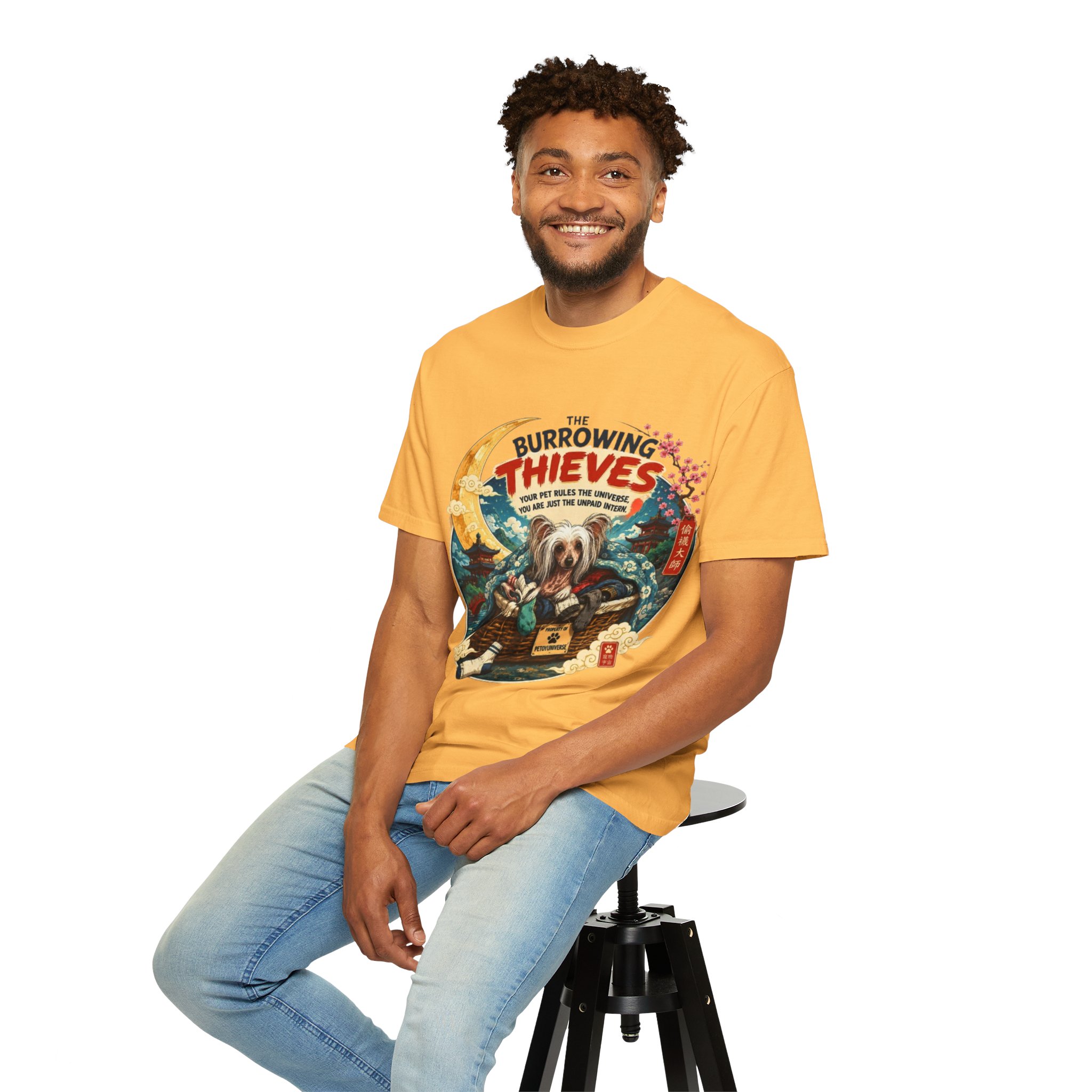 T-Shirt — The Burrowing Thieves Vintage Dog Treasure Chest Graphic Tee - Image 29