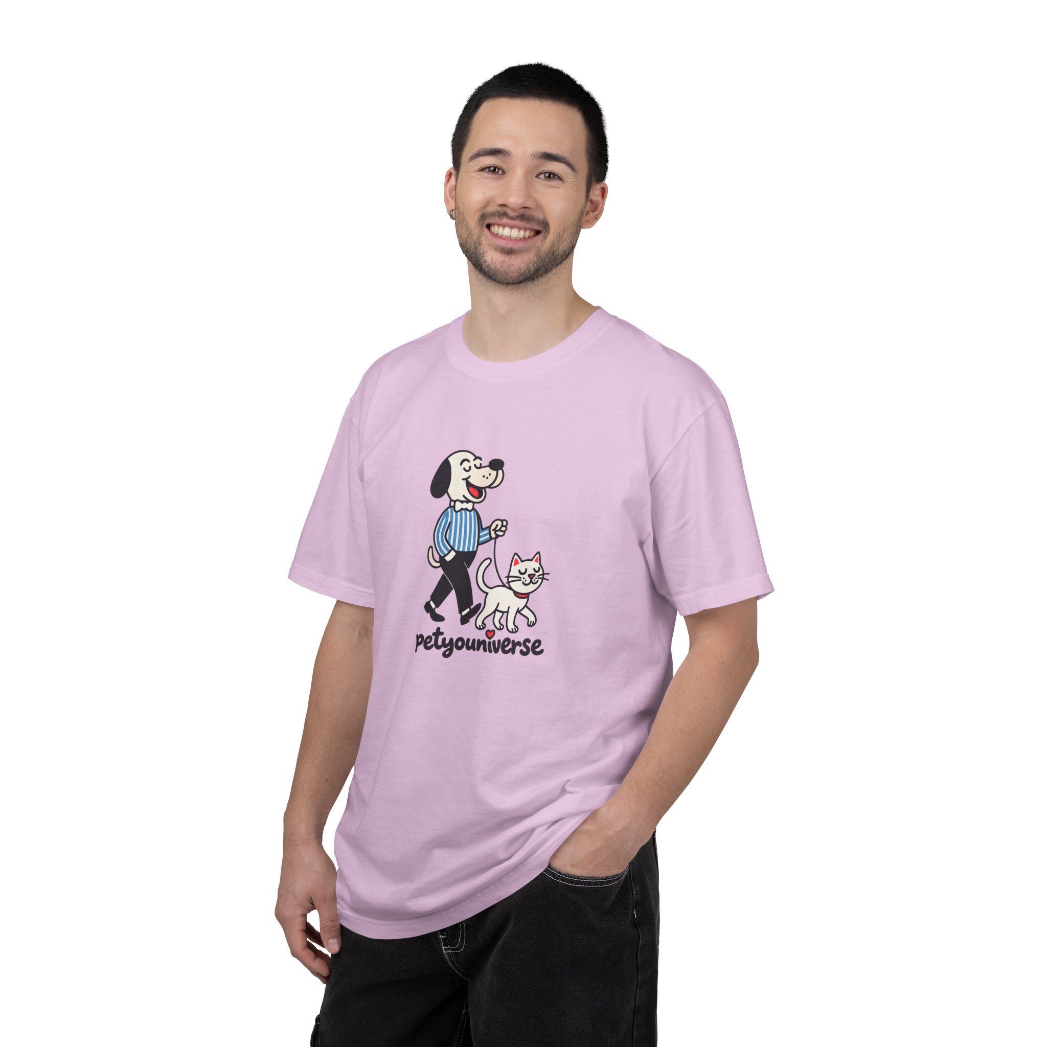 PetYouniverse Walking Dog & Cat Tee — Cute Retro Pet Graphic T-Shirt - Image 85