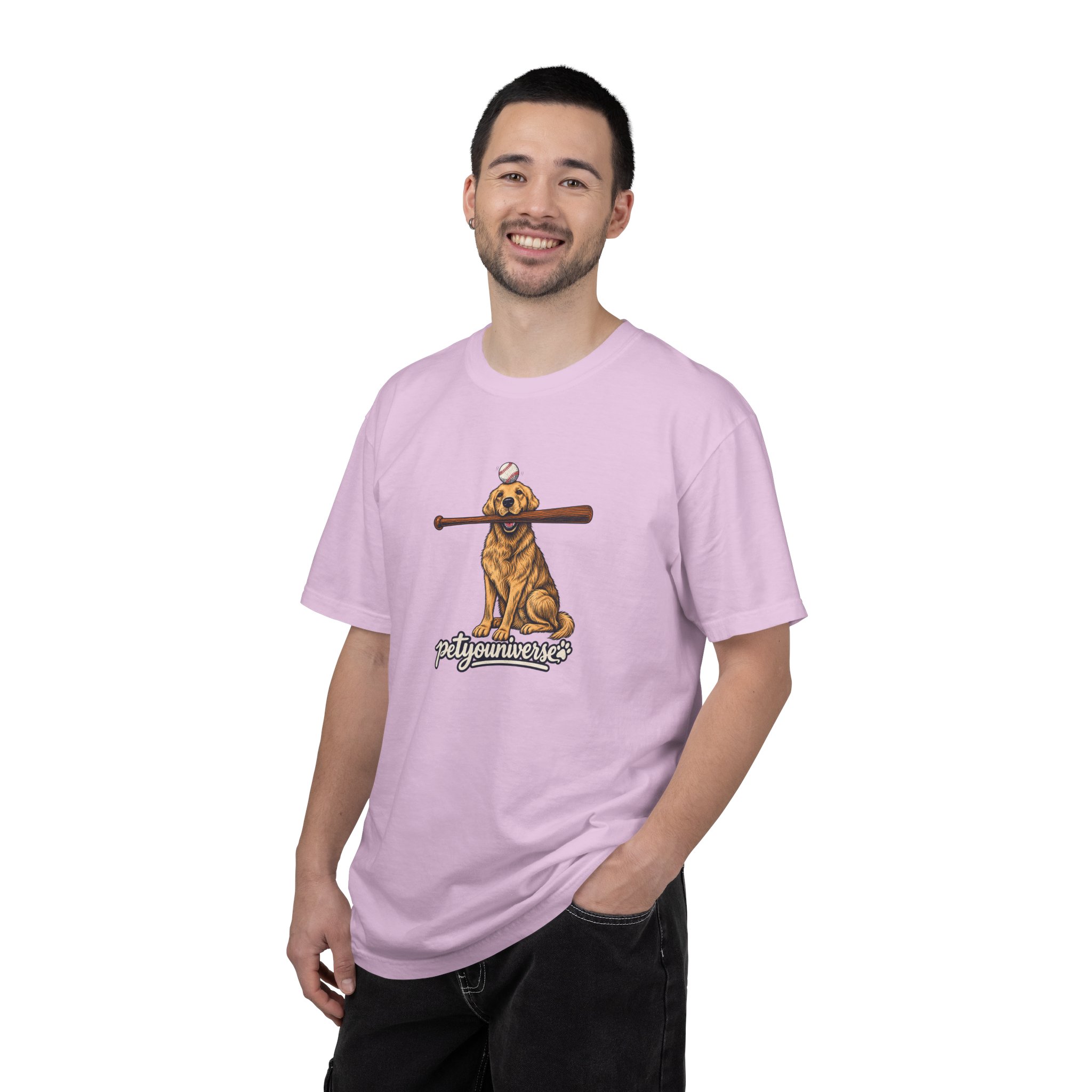 Golden Retriever Baseball Dog T-Shirt — “PetYoUniverse” Vintage Graphic Tee - Image 112