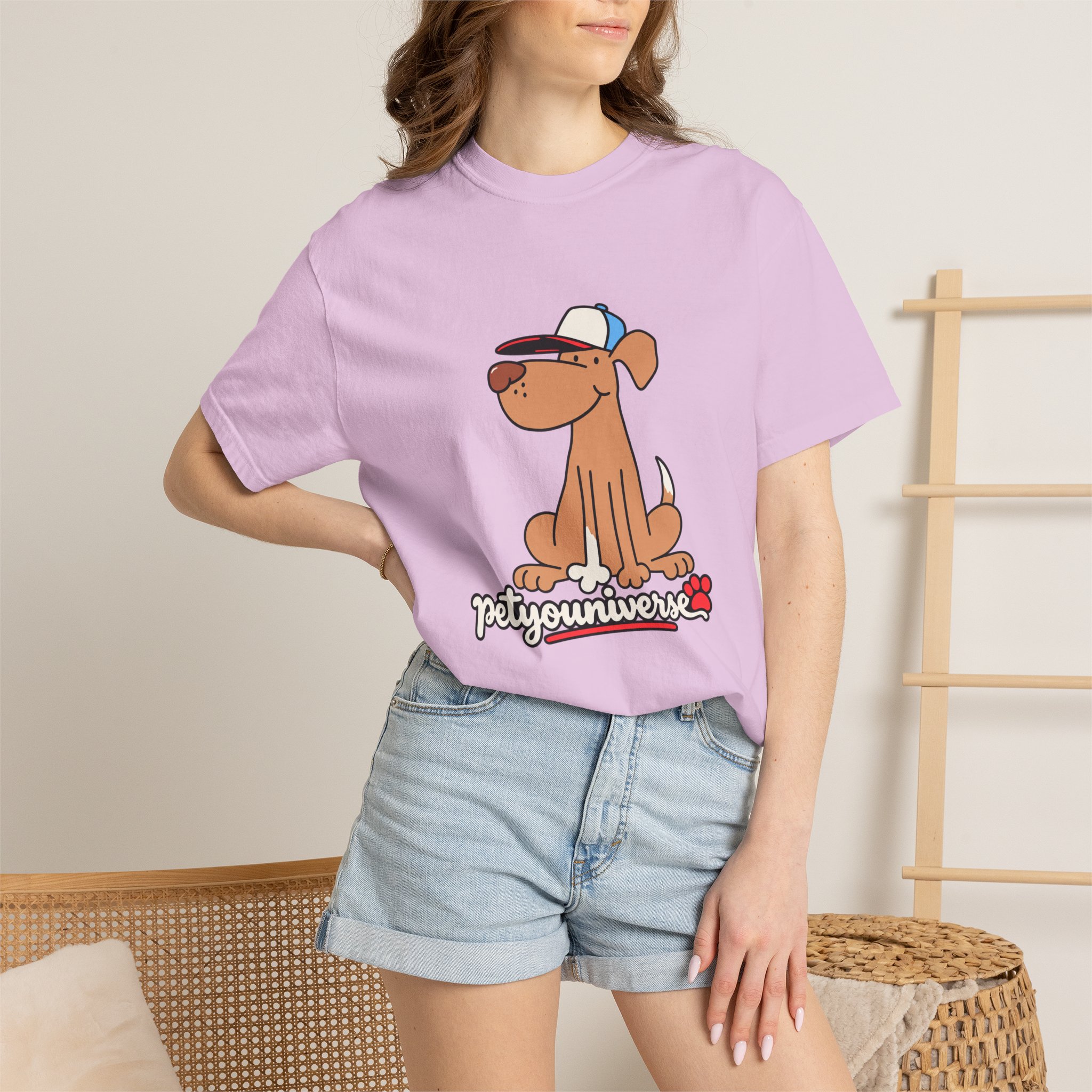 Dog Cartoon Tee — "PetYoUniverse" Puppy Graphic T-Shirt - Image 119