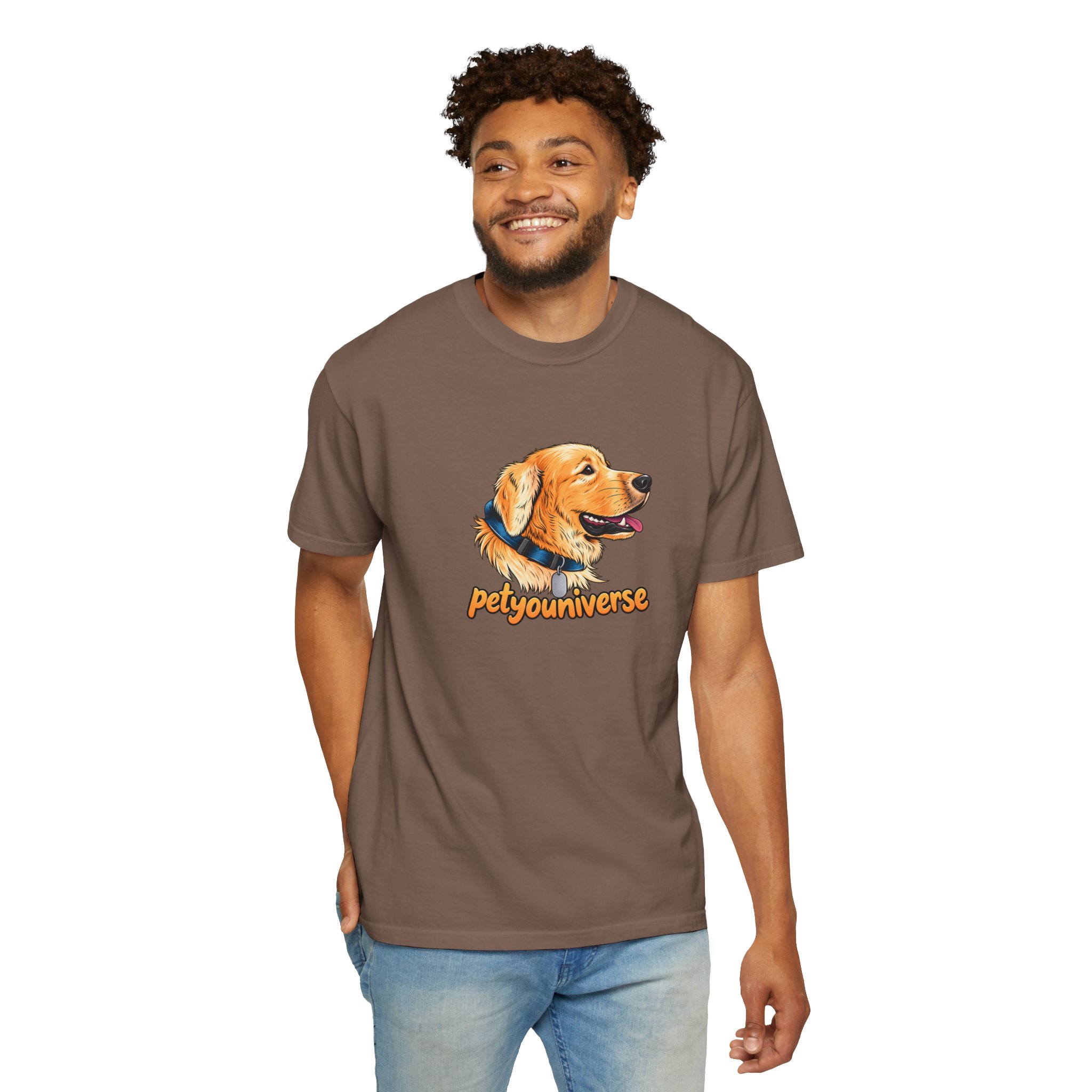 Golden Retriever Portrait T-Shirt – PetYoUniverse Graphic Tee - Image 34