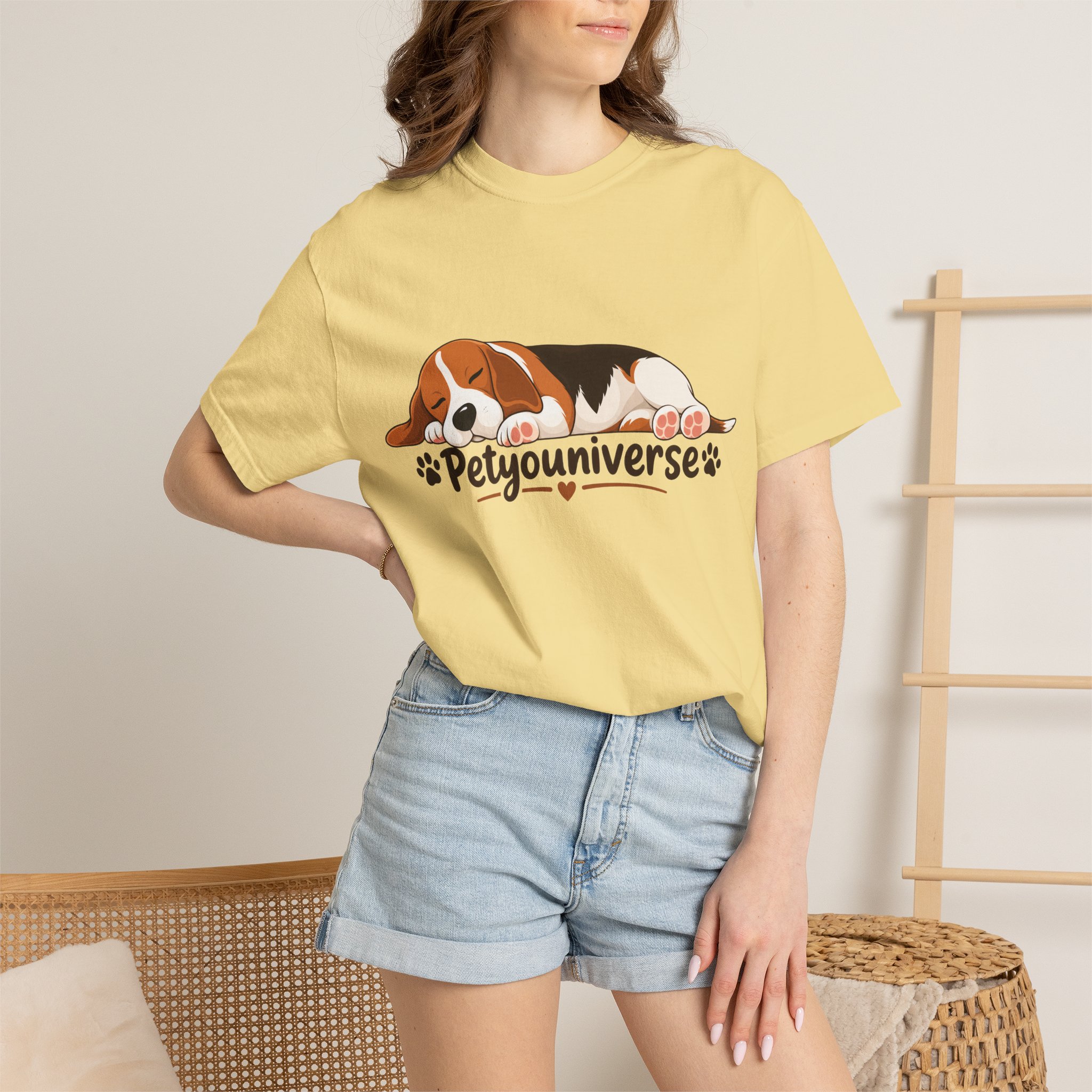 Sleeping Beagle T-Shirt — Cute "PetYoUniverse" Dog Graphic Tee - Image 38