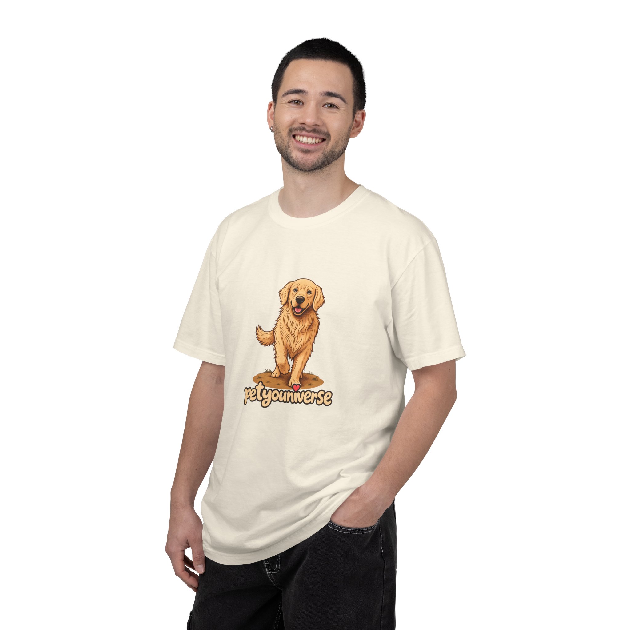 Golden Retriever Graphic T-Shirt — "PetYoUniverse" Cute Dog Tee - Image 4