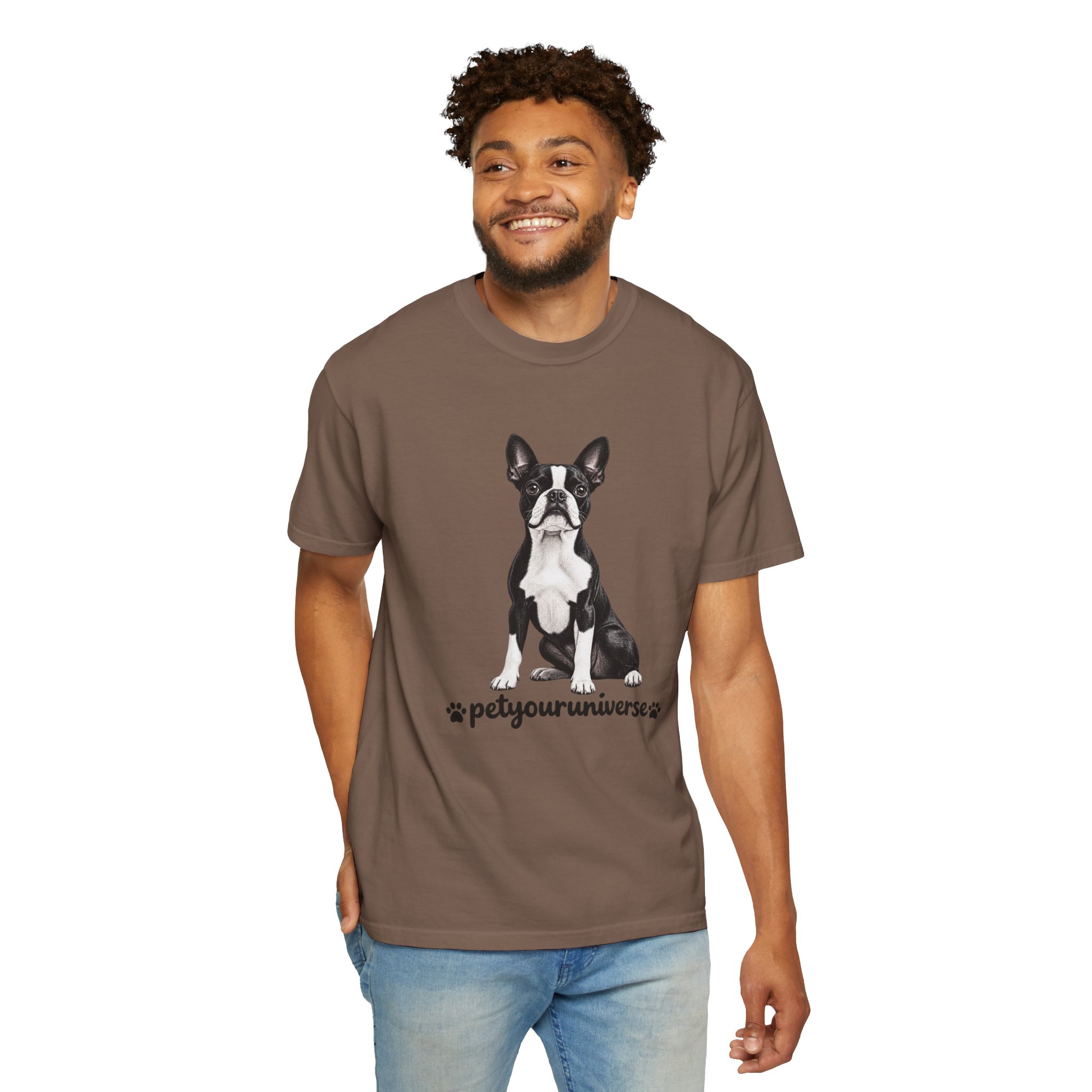 Boston Terrier Graphic T-Shirt — "PetYoUniverse" Dog Lover Tee - Image 25