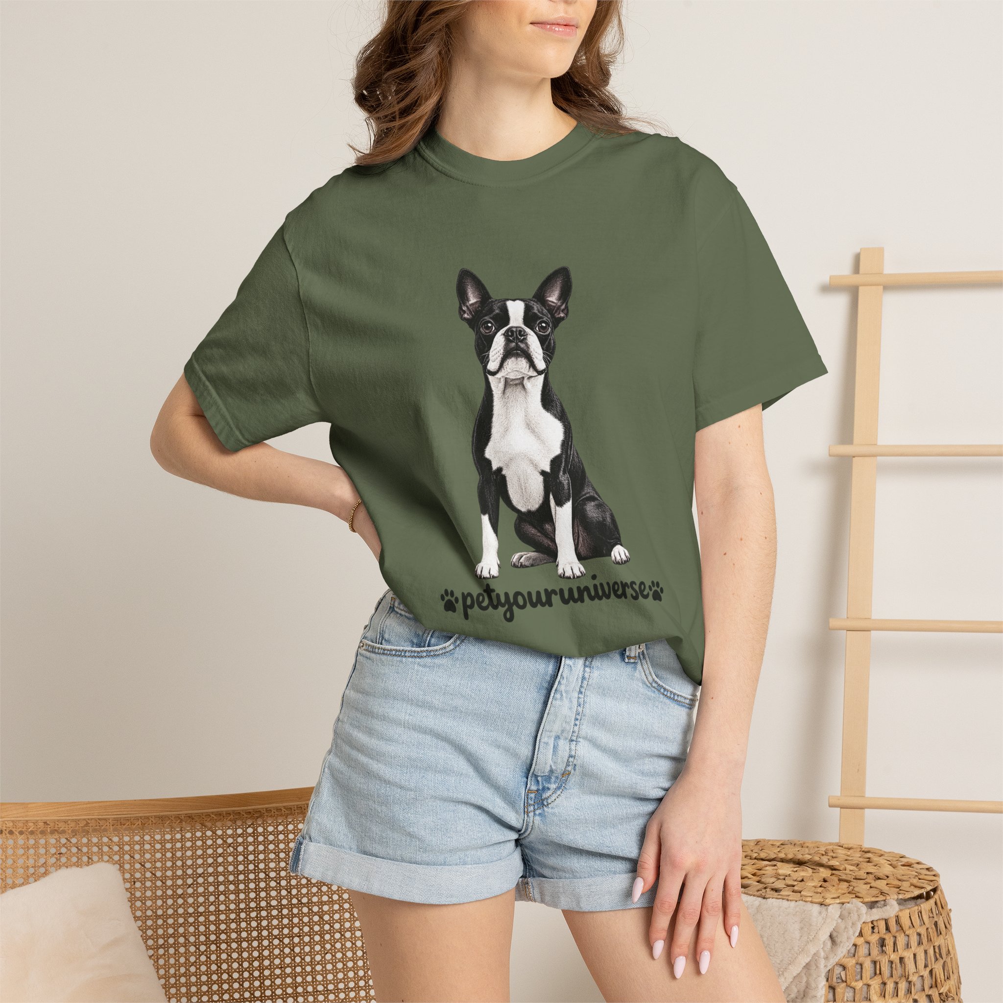 Boston Terrier Graphic T-Shirt — "PetYoUniverse" Dog Lover Tee - Image 47
