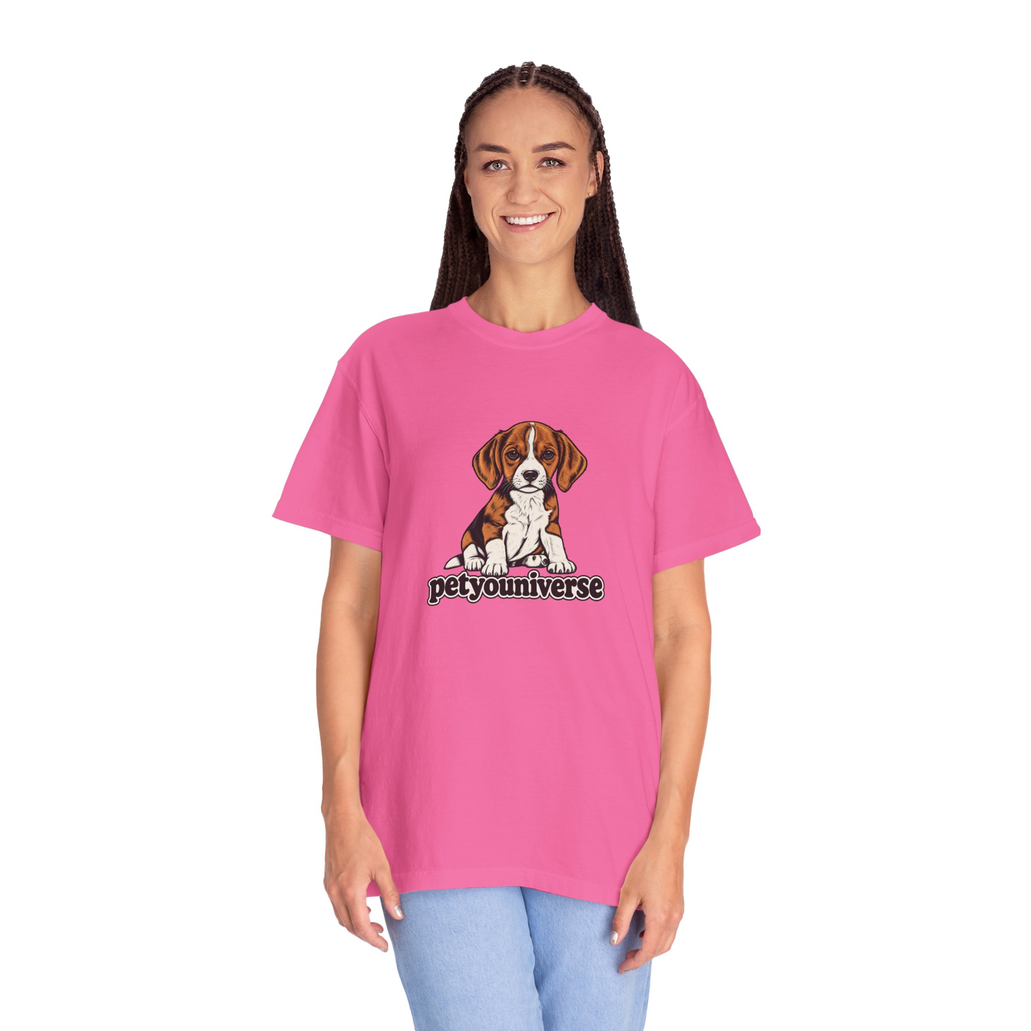 Beagle Puppy Tee — "PetYoUniverse" Graphic T-Shirt - Image 95