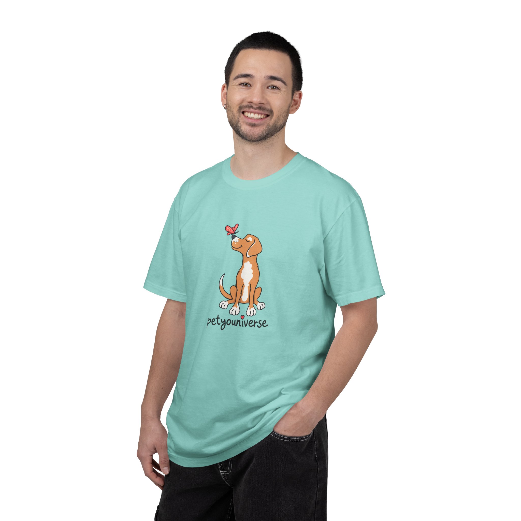PetYoUniverse Cute Dog & Butterfly T‑Shirt - Image 67