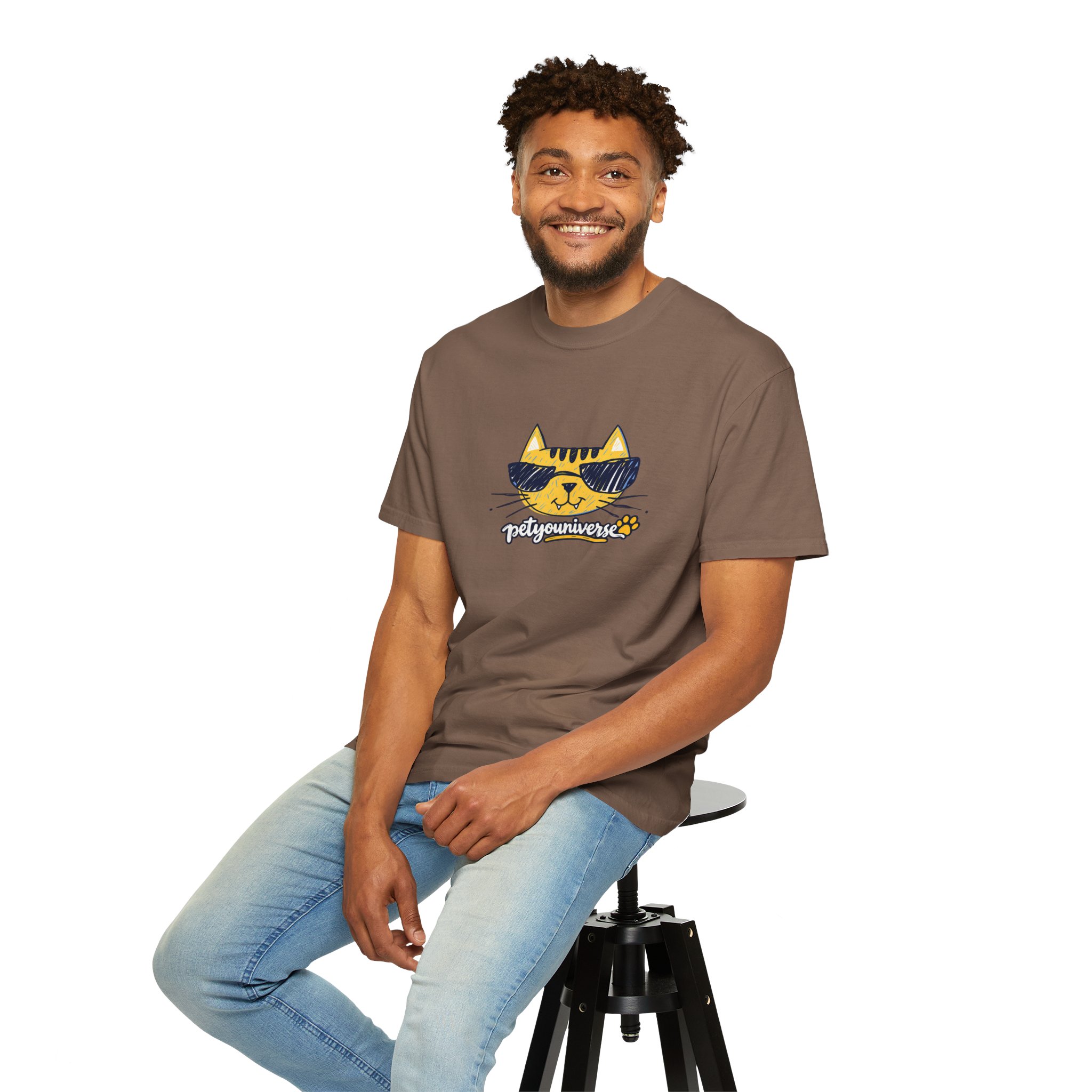 Cool Cat Sunglasses T‑Shirt — 'Purrfectly Awesome' Graphic Tee for Cat Lovers - Image 44