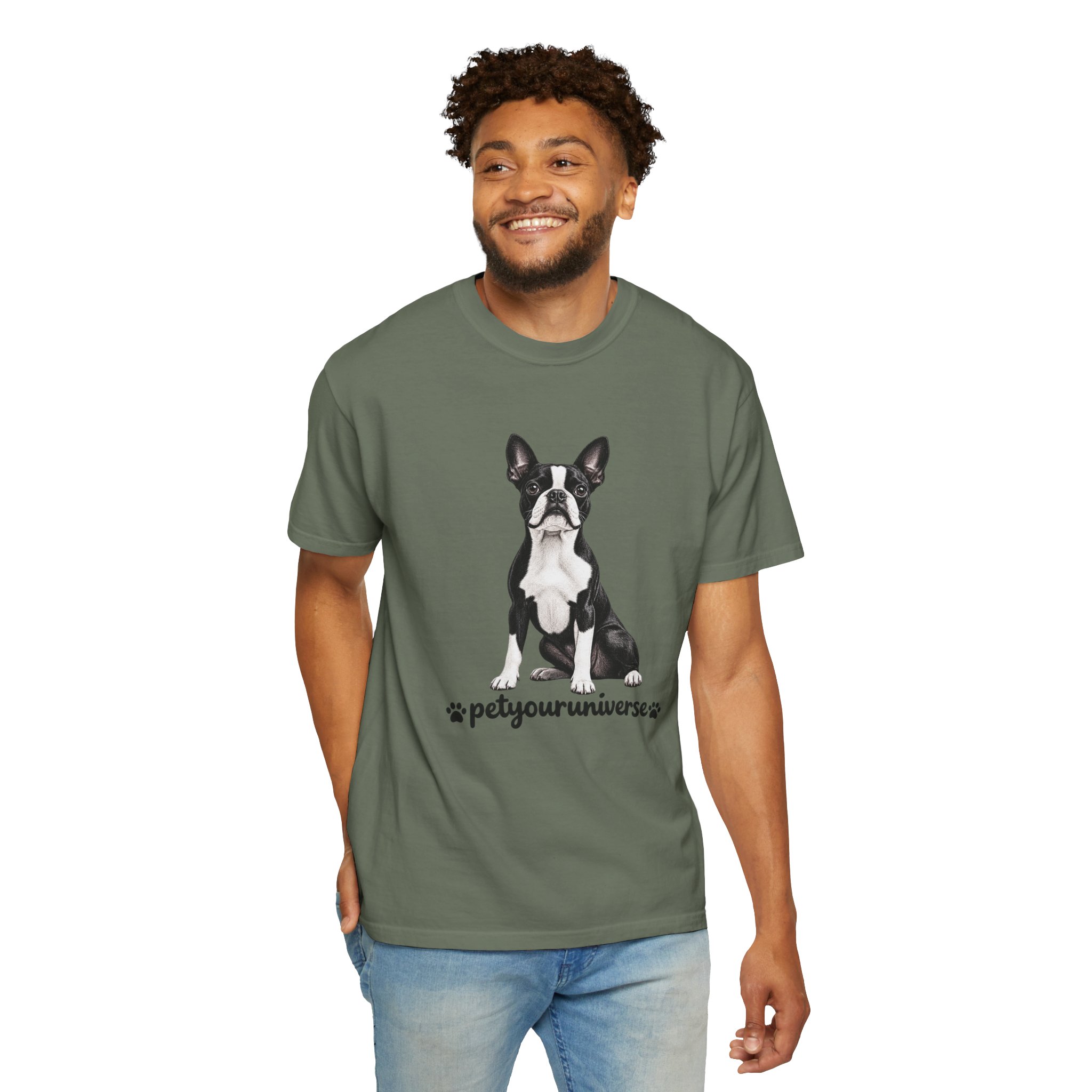 Boston Terrier Graphic T-Shirt — "PetYoUniverse" Dog Lover Tee - Image 70