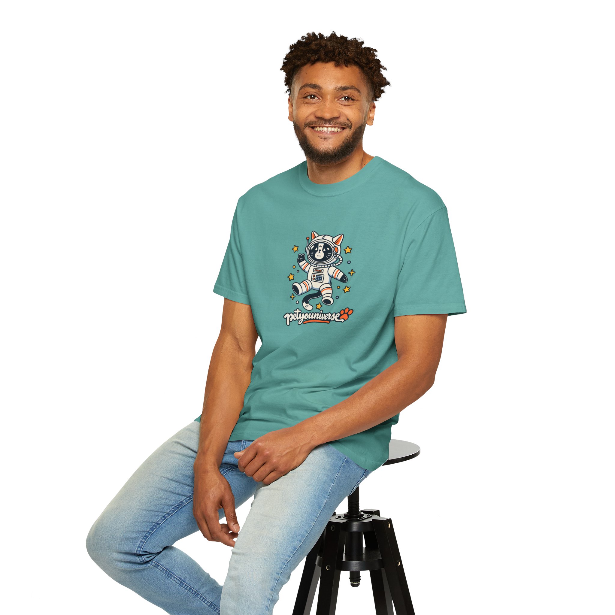 Astronaut Dog T-Shirt — 'PetYoUniverse' Cute Space Pup Tee - Image 98