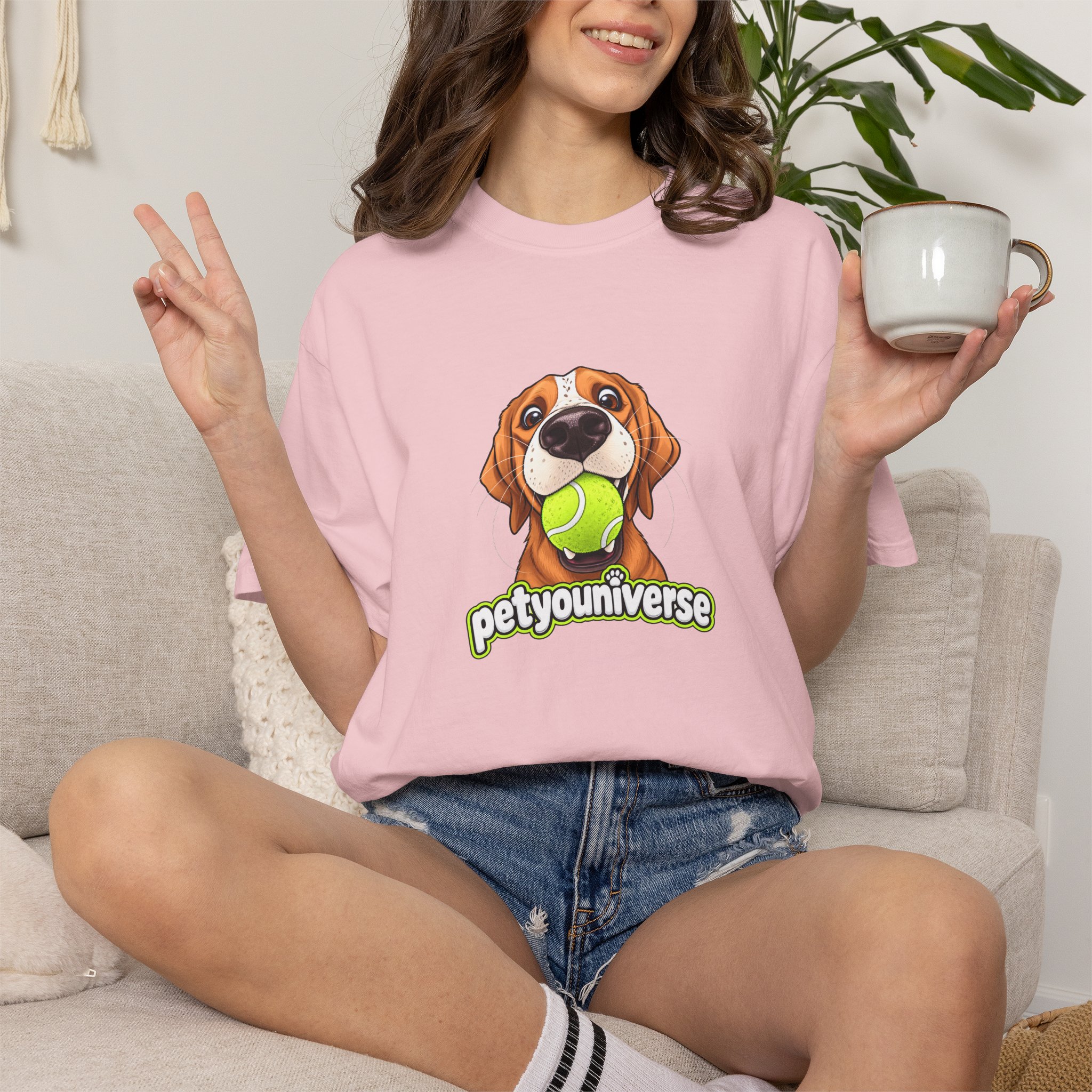PetYoUniverse Tee — Cute Dog Holding Tennis Ball Graphic T‑Shirt - Image 102