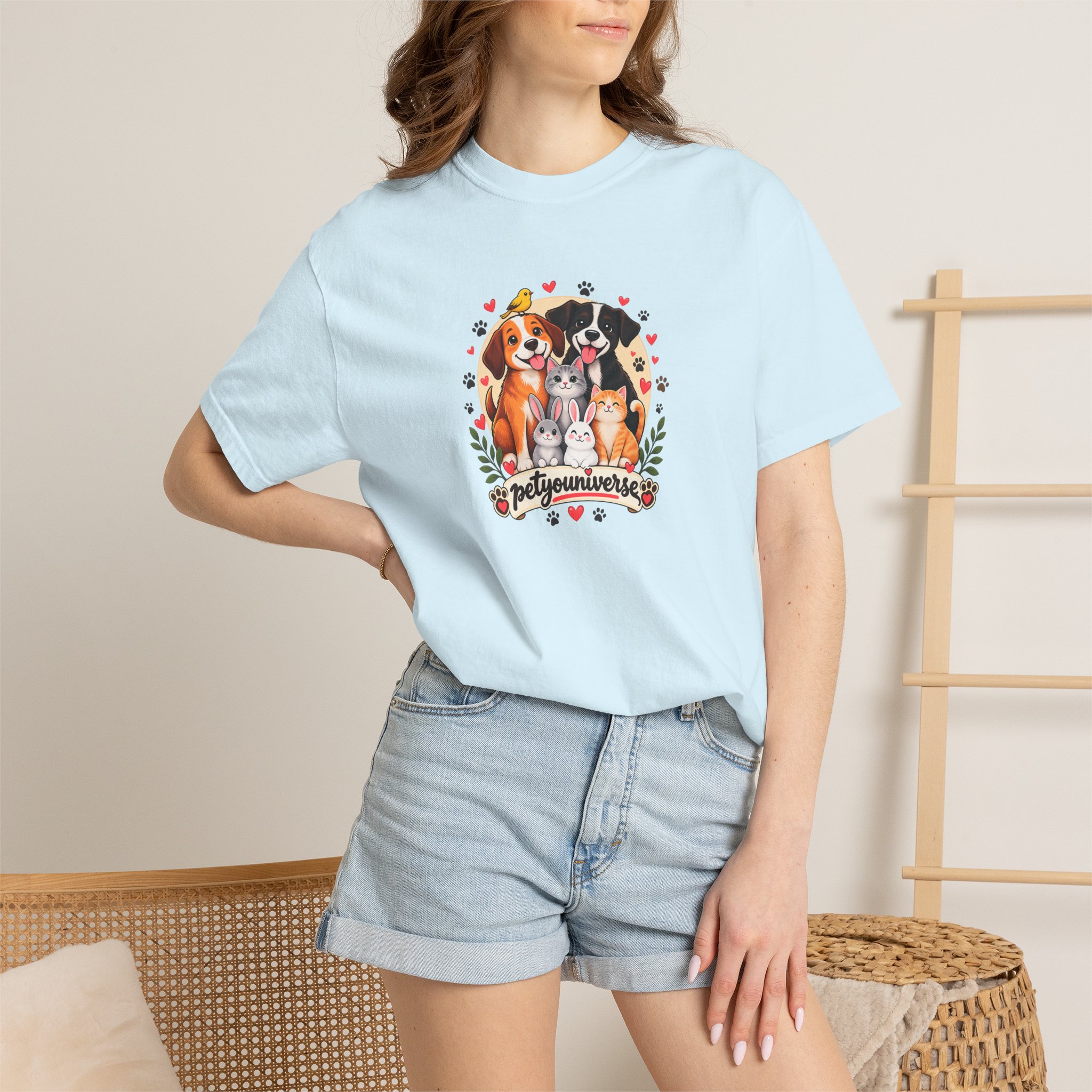 Dog Mom & Dad T-Shirt — 'Pet Parents' Cute Puppy Portrait Tee - Image 83