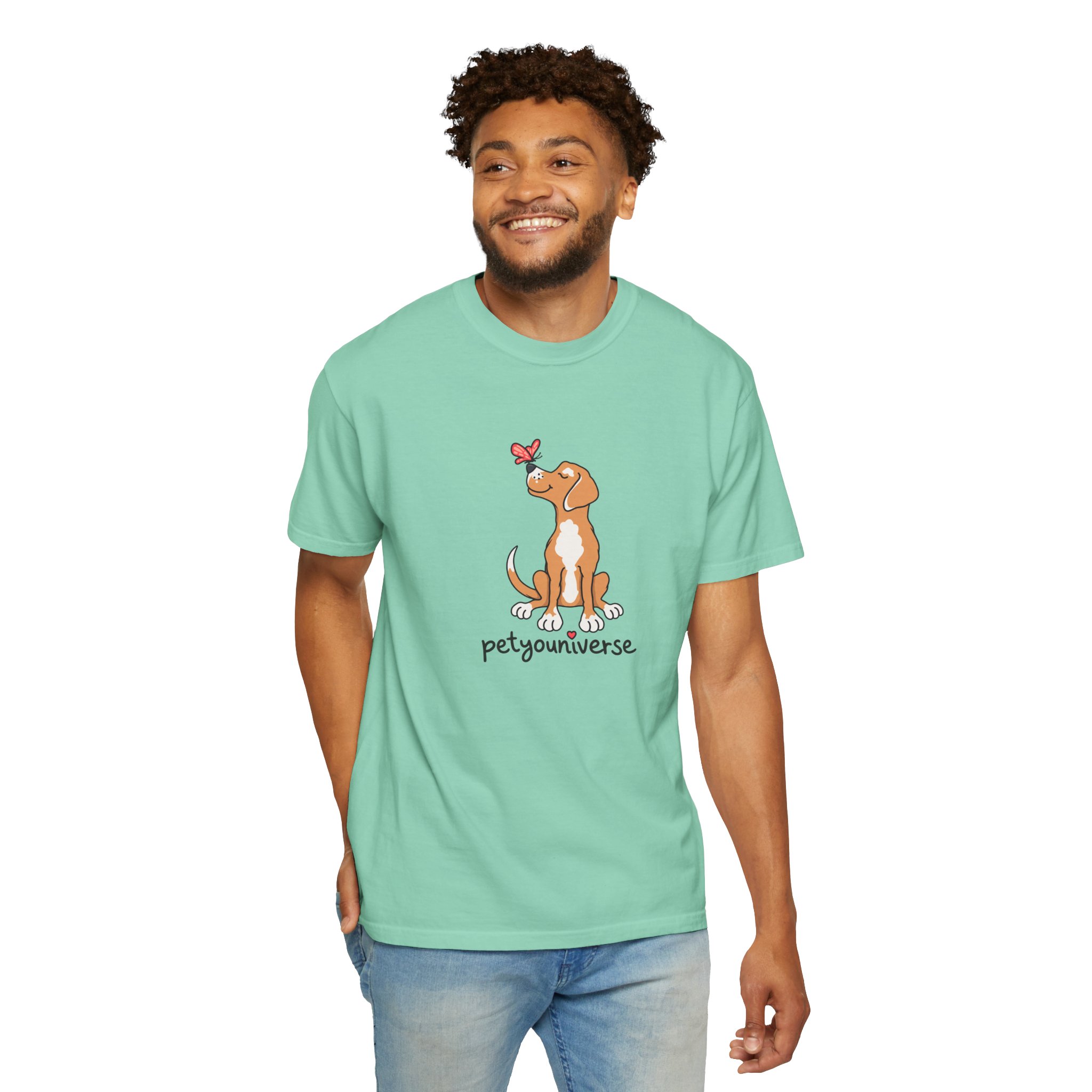 PetYoUniverse Cute Dog & Butterfly T‑Shirt - Image 61