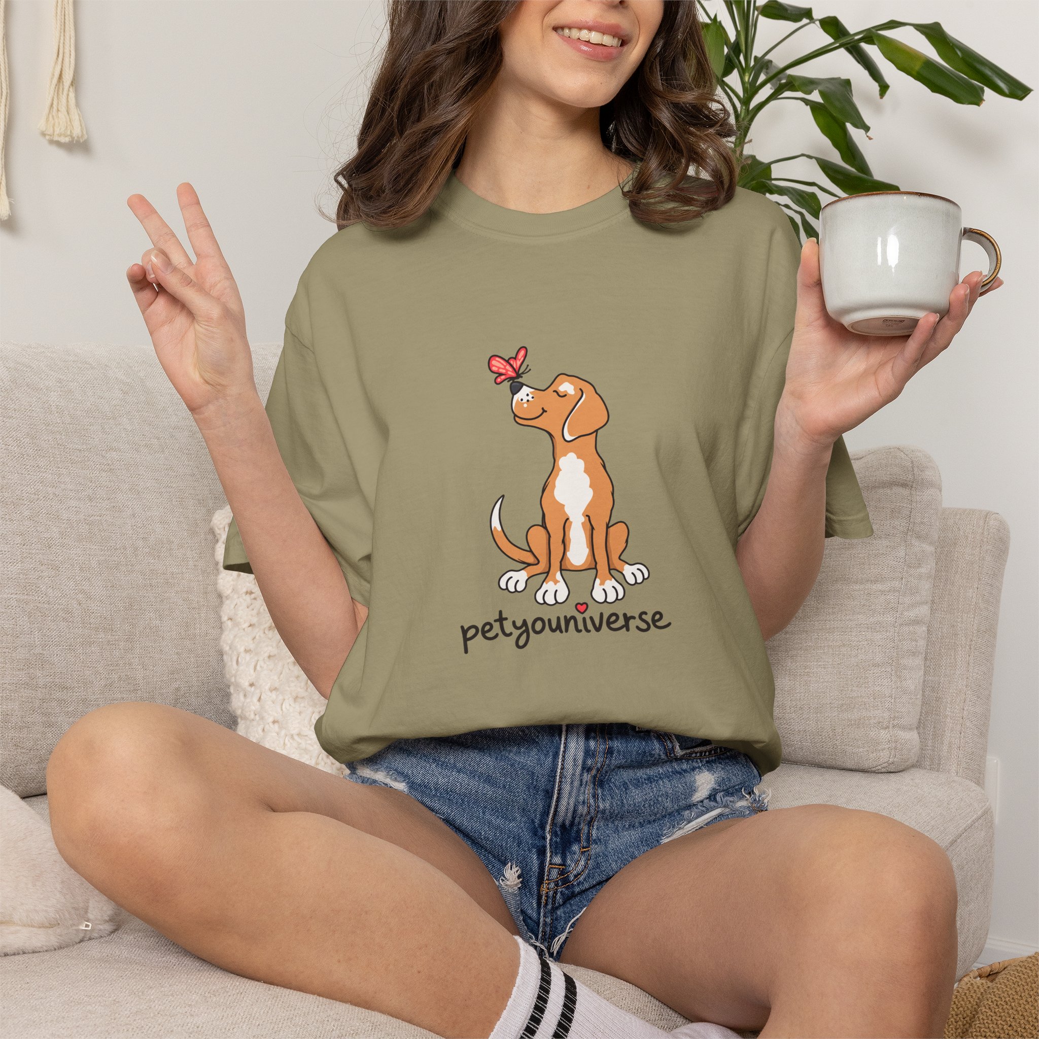 PetYoUniverse Cute Dog & Butterfly T‑Shirt - Image 21