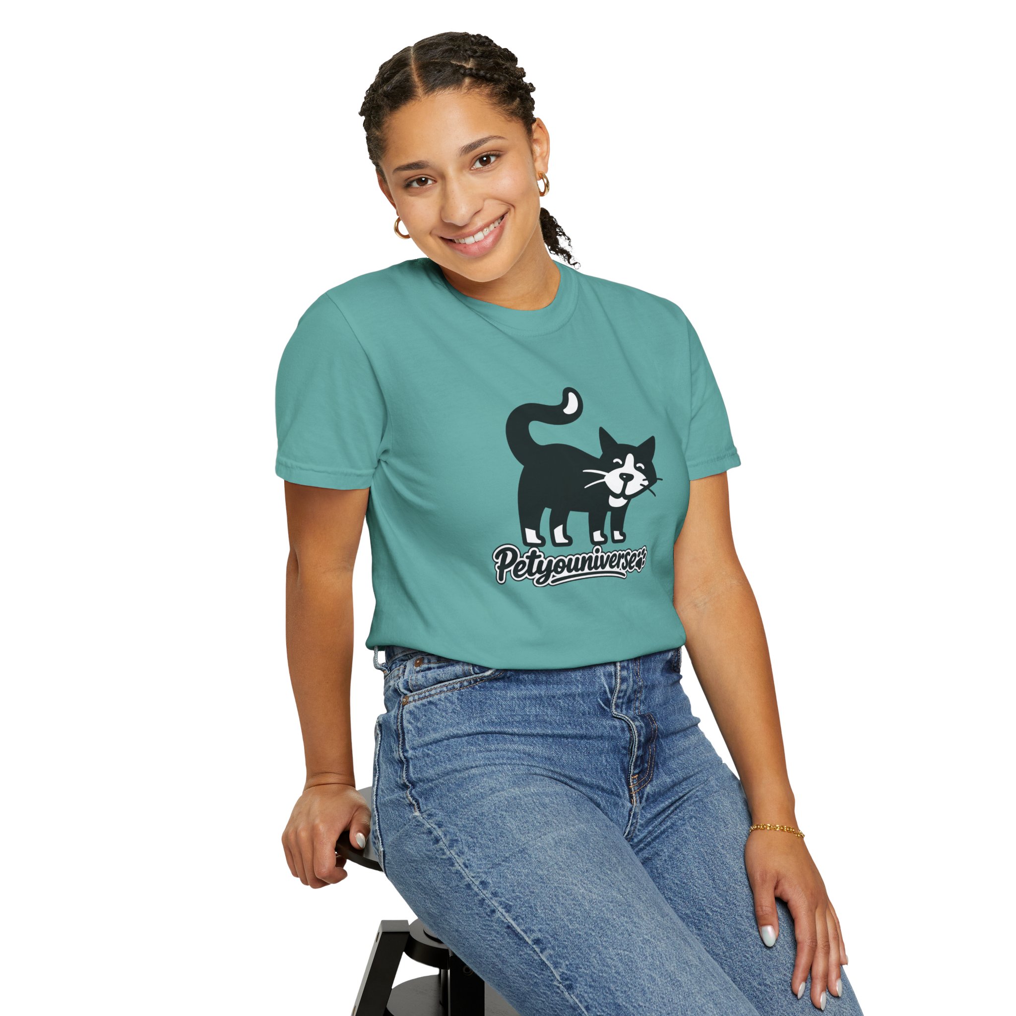 PetYouUniverse Cat Graphic T-Shirt — Vintage Cat Logo Tee - Image 87