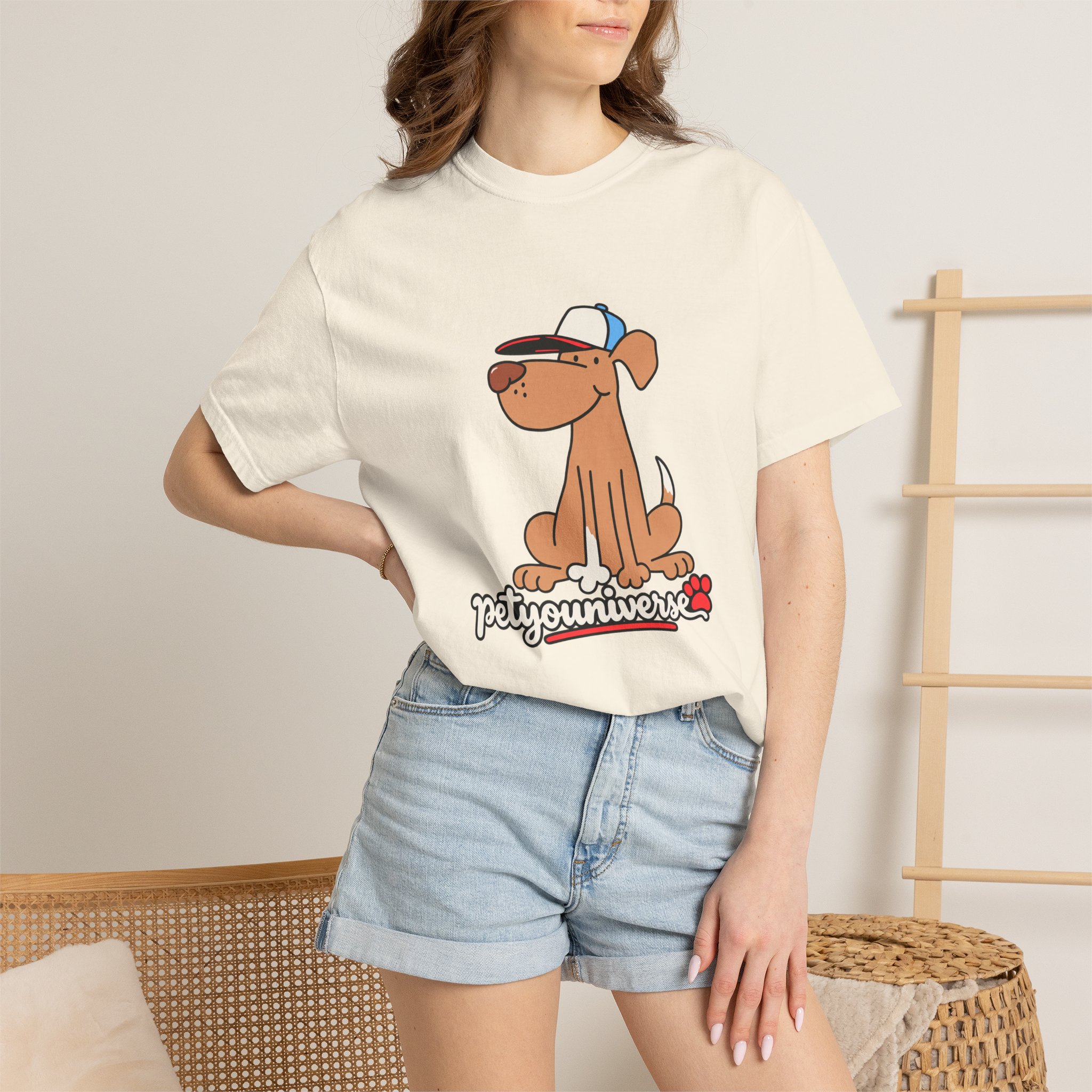 Dog Cartoon Tee — "PetYoUniverse" Puppy Graphic T-Shirt - Image 11