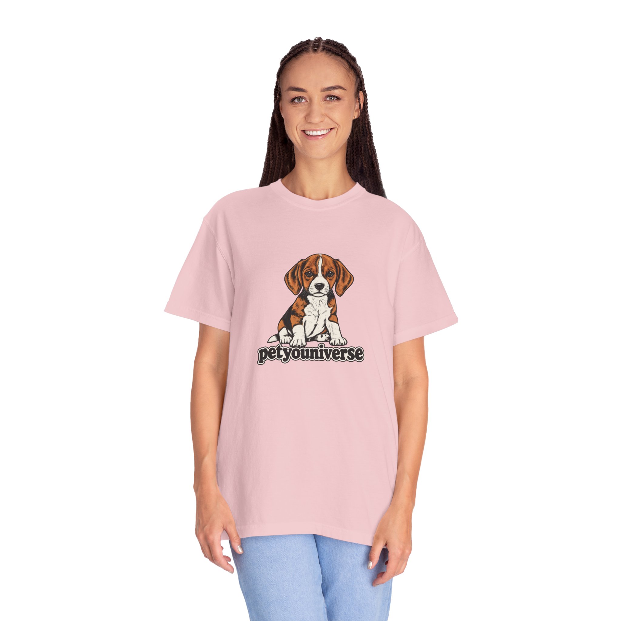 Beagle Puppy Tee — "PetYoUniverse" Graphic T-Shirt - Image 86