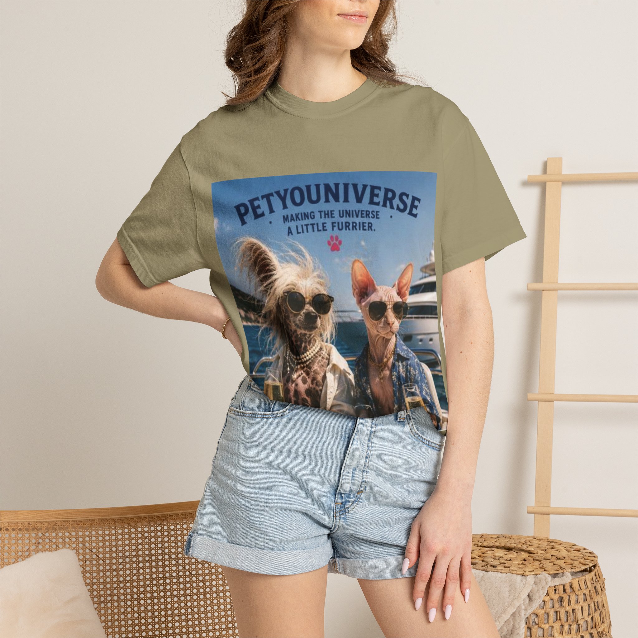 PetYoUniverse T-Shirt — 'Making the Universe a Little Furrier' Retro Dog & Cat Tee - Image 37