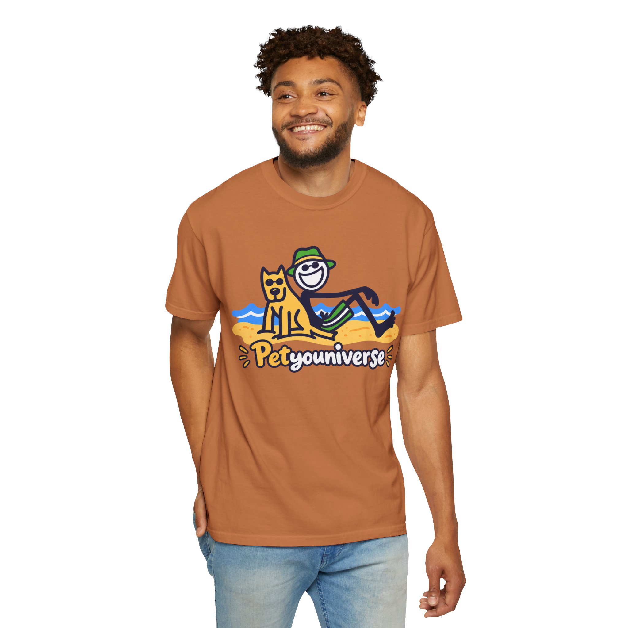 PetYouUniverse Beach Tee — Cute Dog & Owner Graphic T-Shirt - Image 22
