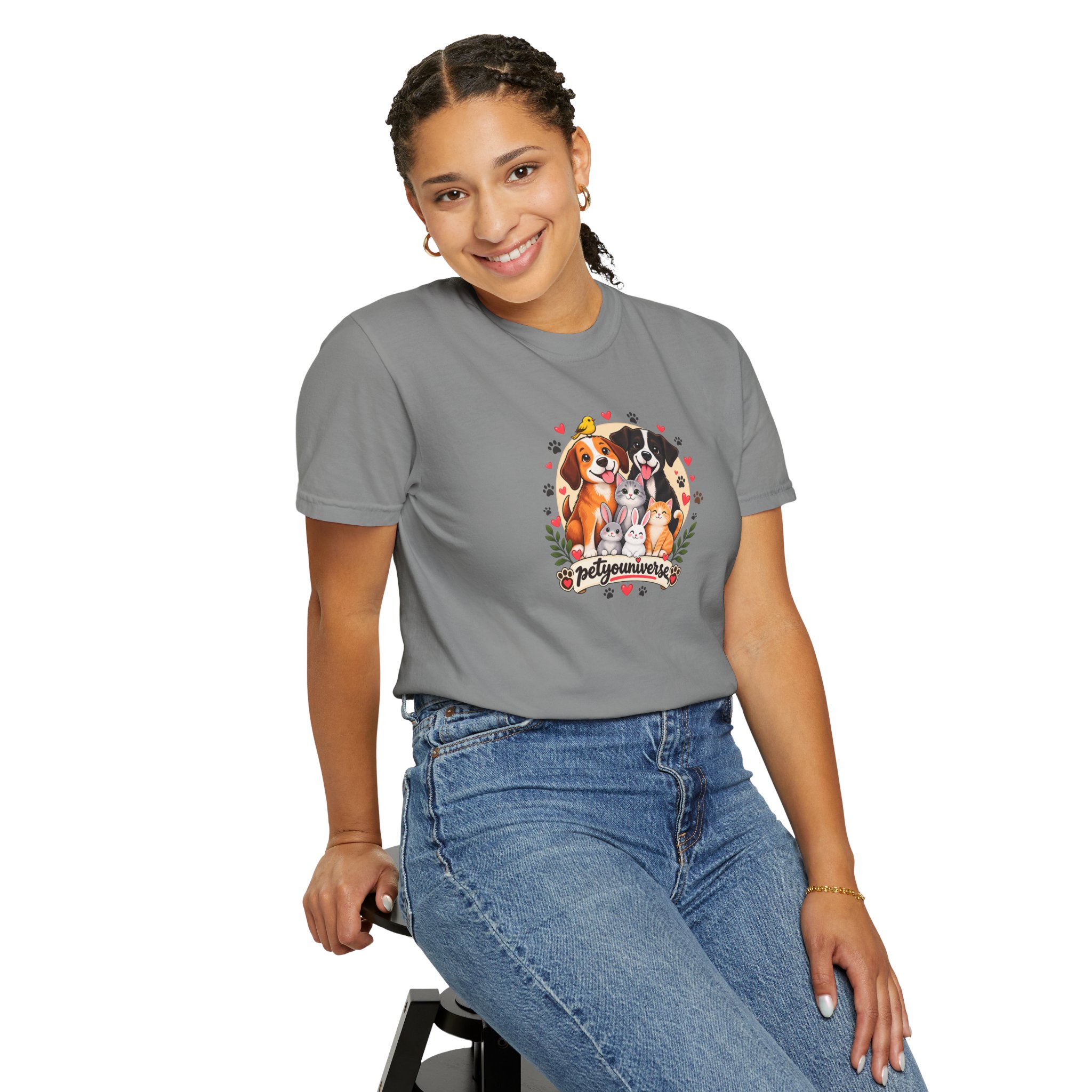 Dog Mom & Dad T-Shirt — 'Pet Parents' Cute Puppy Portrait Tee - Image 96