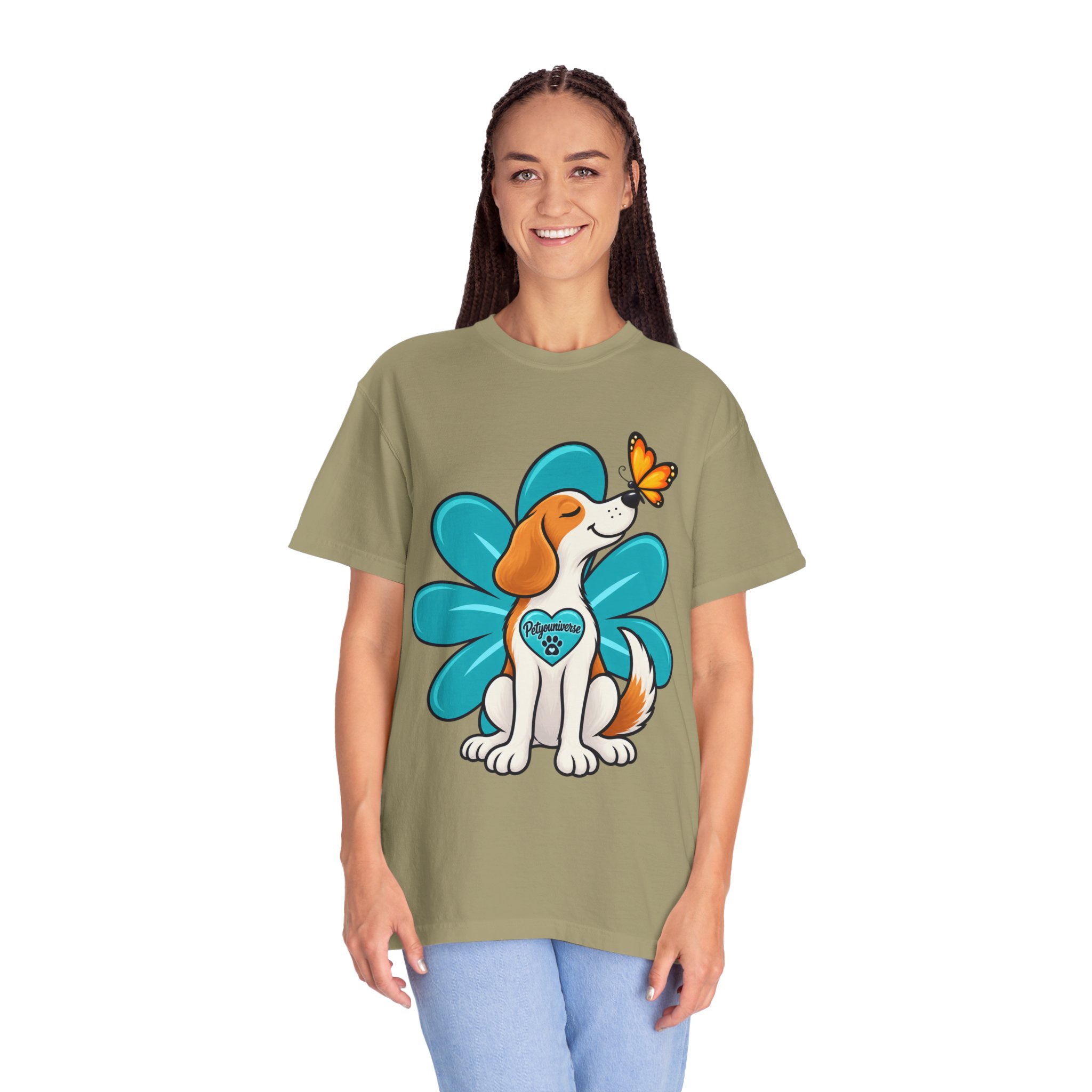 Beagle & Butterfly Graphic T-Shirt - Image 53