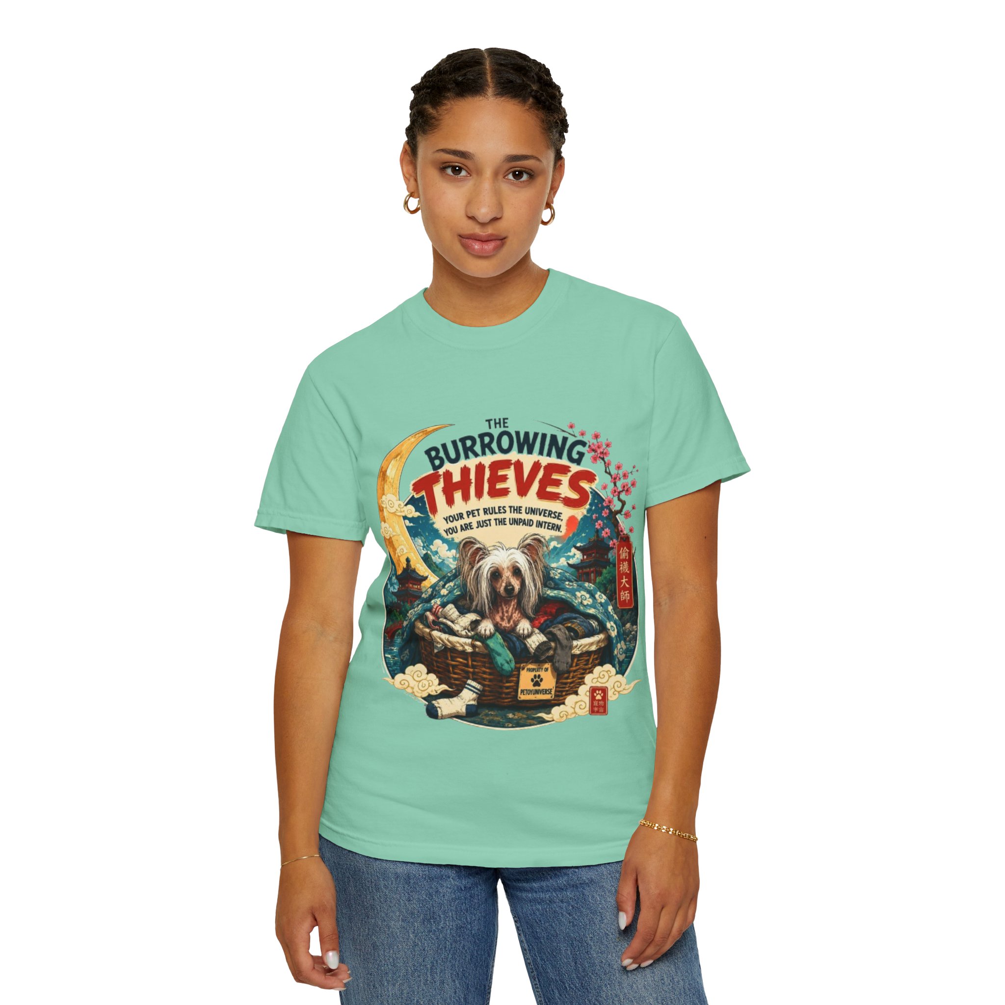 T-Shirt — The Burrowing Thieves Vintage Dog Treasure Chest Graphic Tee - Image 58