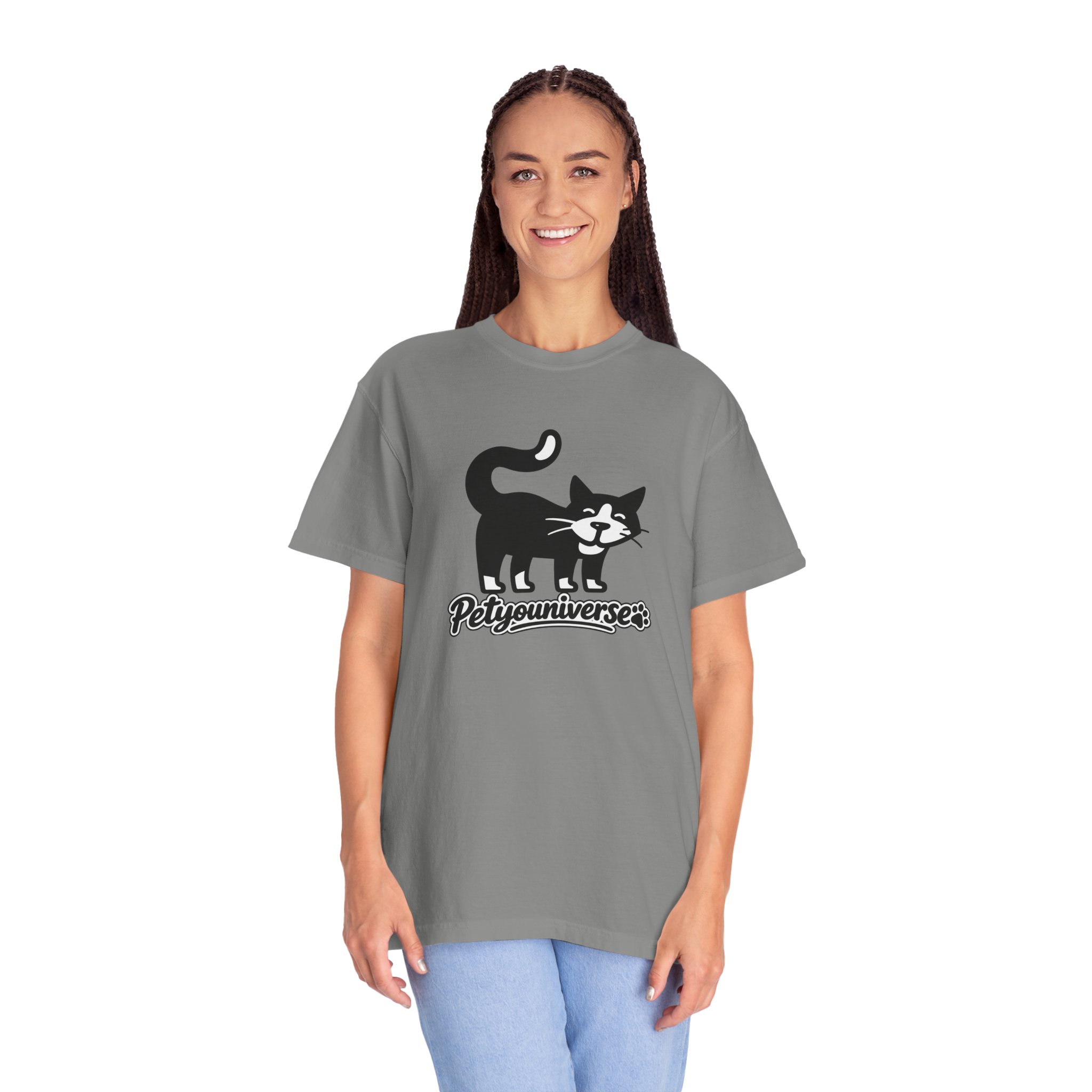 PetYouUniverse Cat Graphic T-Shirt — Vintage Cat Logo Tee - Image 104
