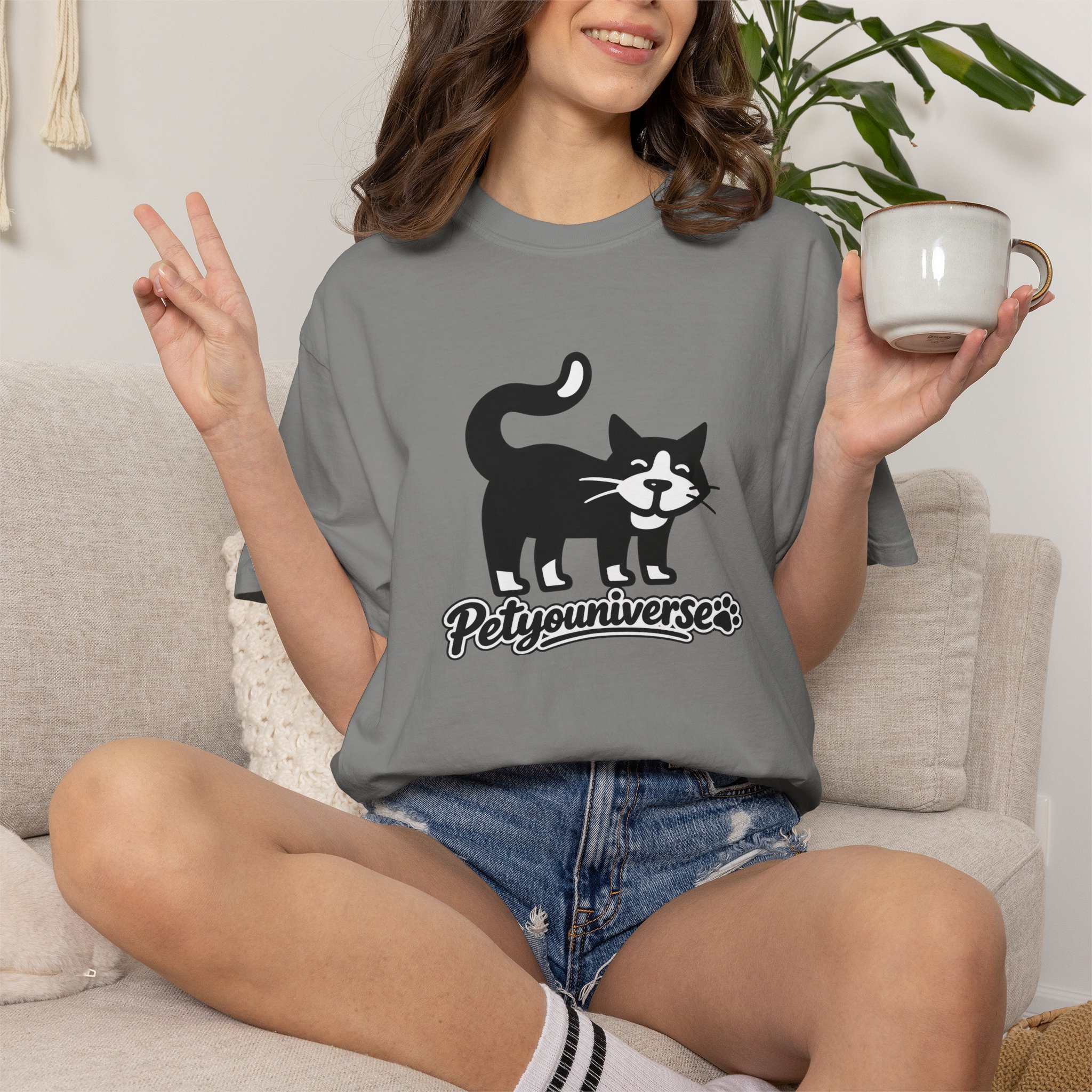 PetYouUniverse Cat Graphic T-Shirt — Vintage Cat Logo Tee - Image 102