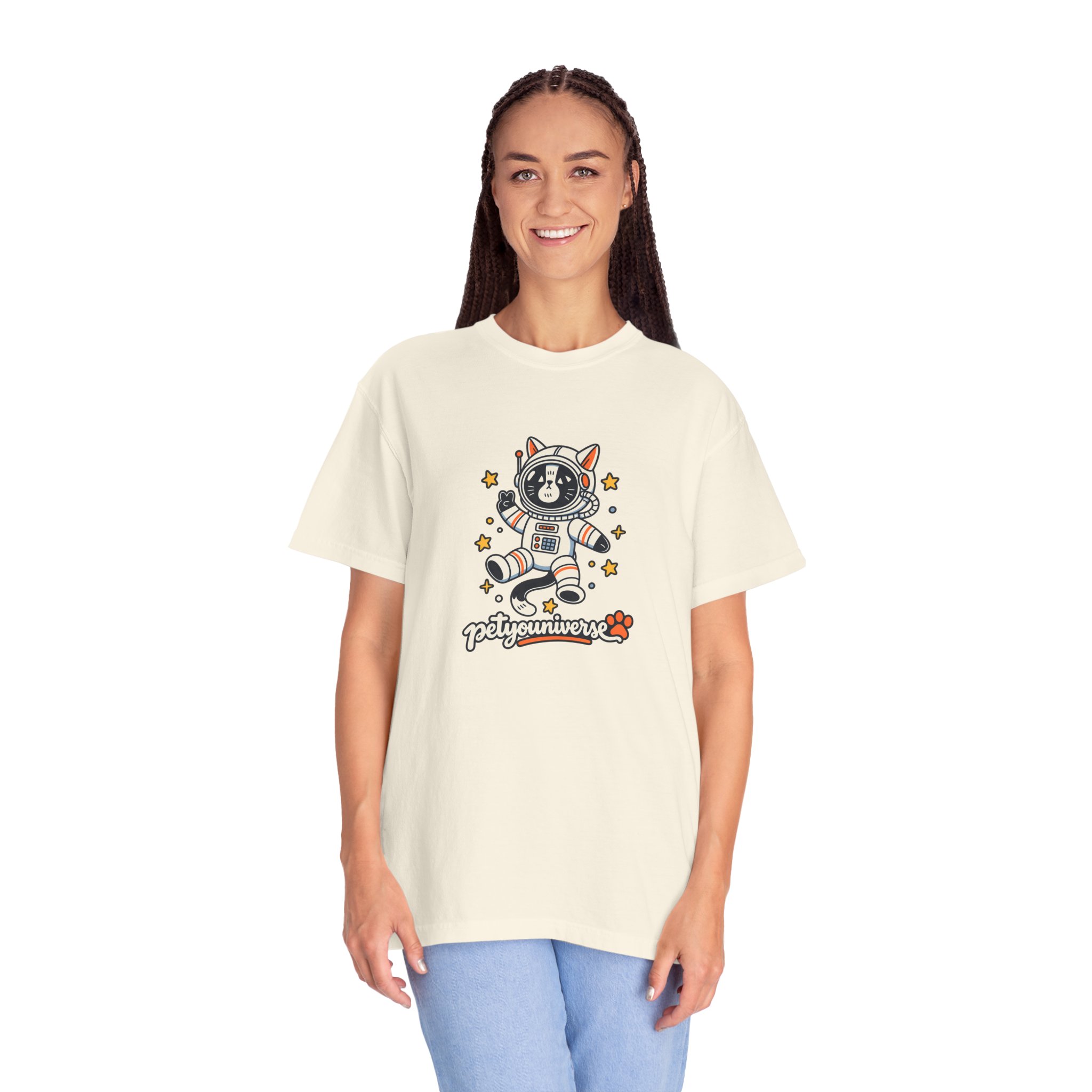 Astronaut Dog T-Shirt — 'PetYoUniverse' Cute Space Pup Tee - Image 5