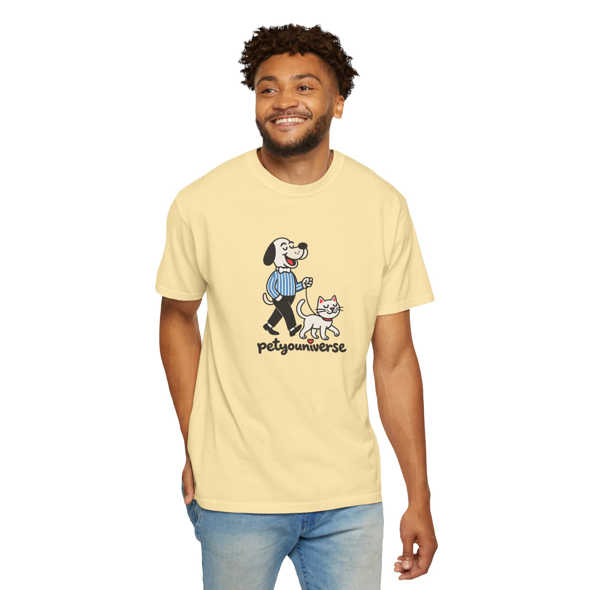 PetYouniverse Walking Dog & Cat Tee — Cute Retro Pet Graphic T-Shirt - Image 16