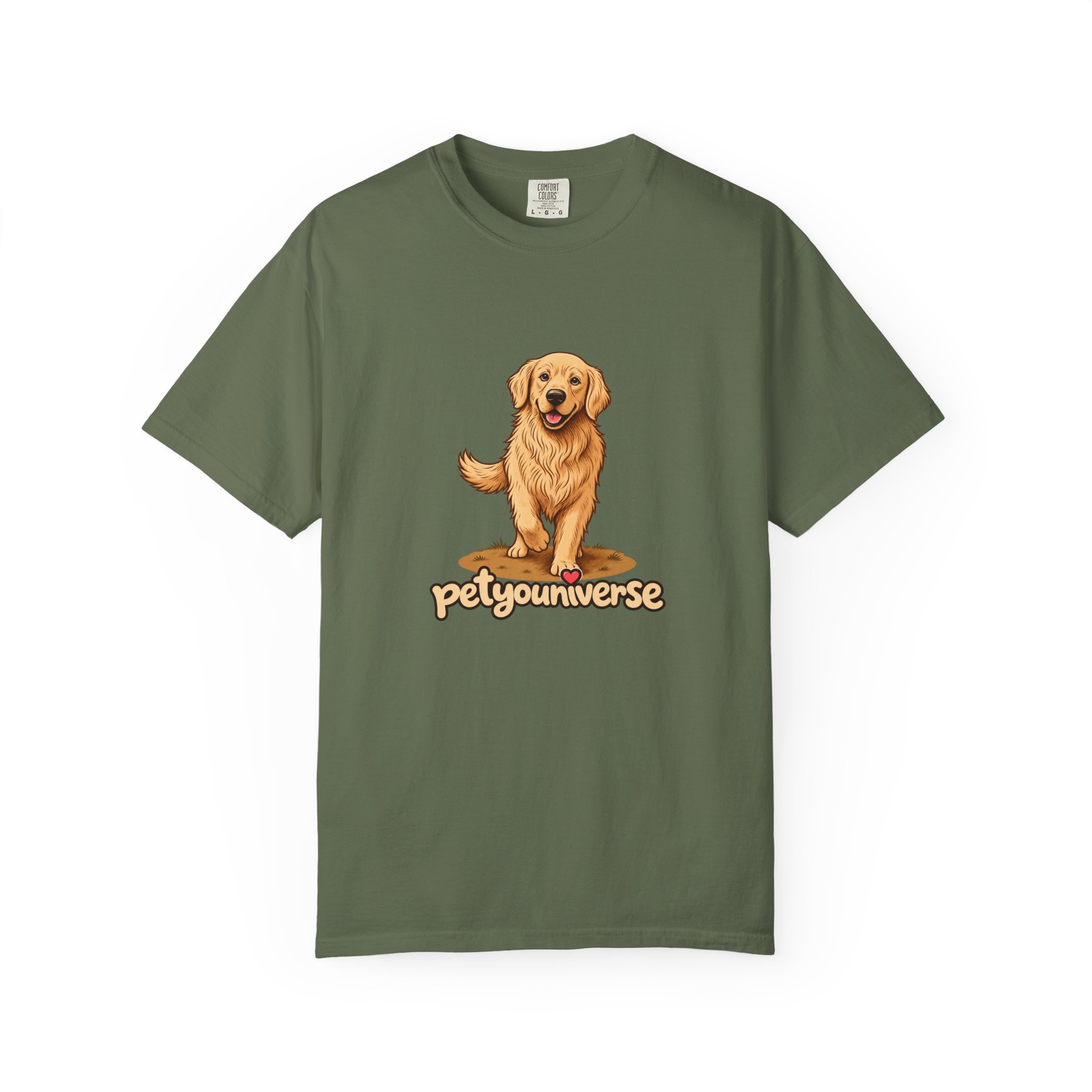 Golden Retriever Graphic T-Shirt — "PetYoUniverse" Cute Dog Tee - Image 55