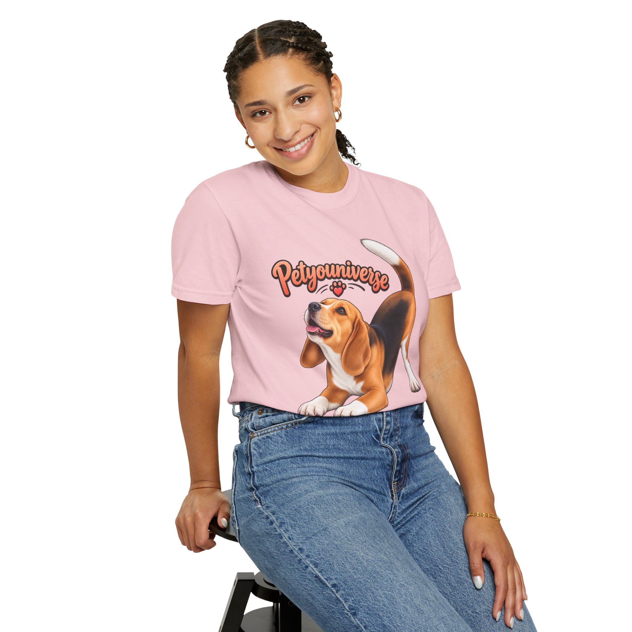 Beagle Playtime T-Shirt — "PetYoUniverse" Graphic Tee for Dog Lovers - Image 96