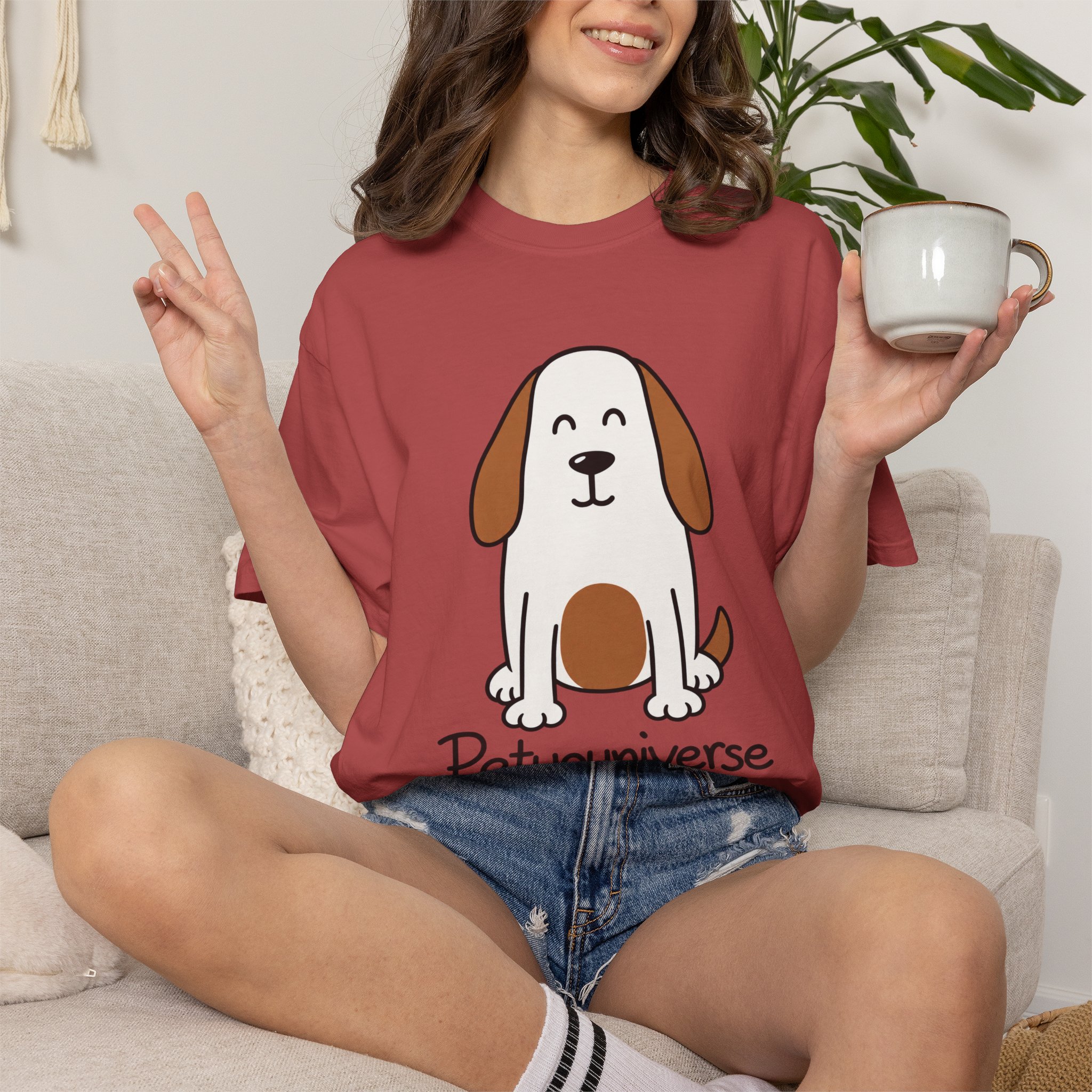 Cute Puppy Graphic T-Shirt — “PetYoUniverse” Dog Lover Tee - Image 93