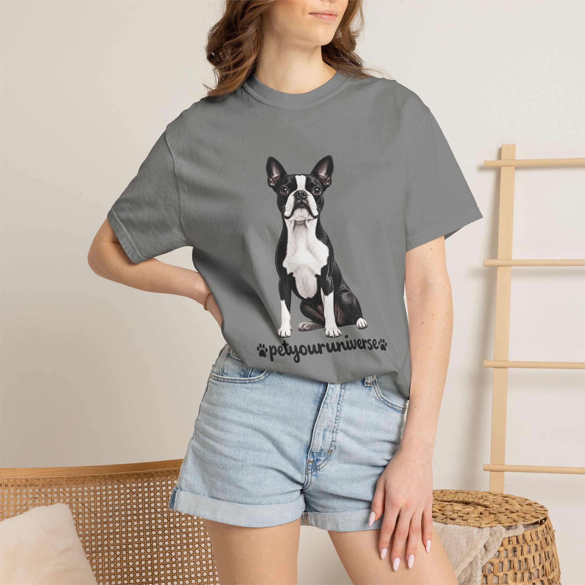 Boston Terrier Graphic T-Shirt — "PetYoUniverse" Dog Lover Tee - Image 101