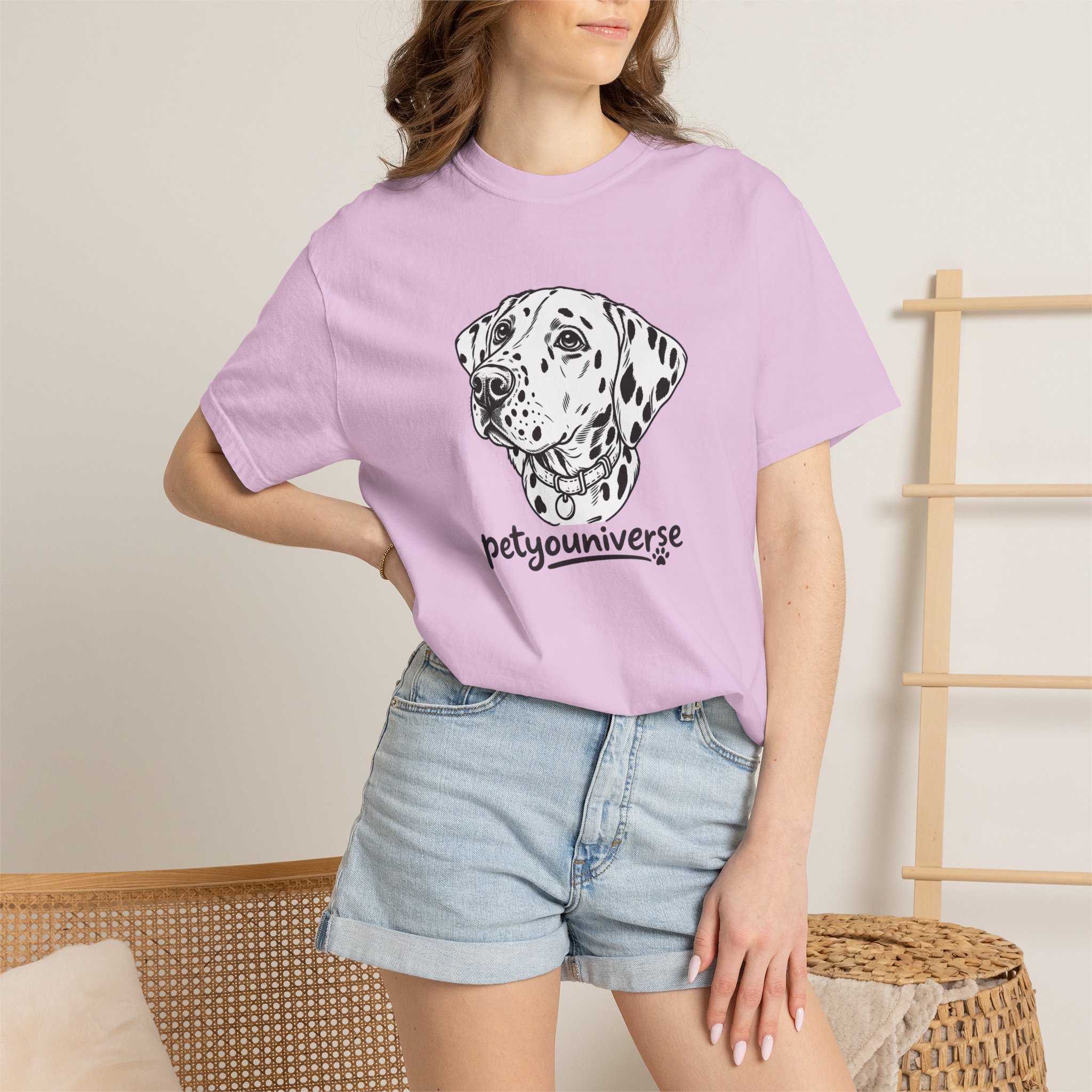 Dalmatian Portrait T-Shirt — "PetYoUniverse" Graphic Tee - Image 101
