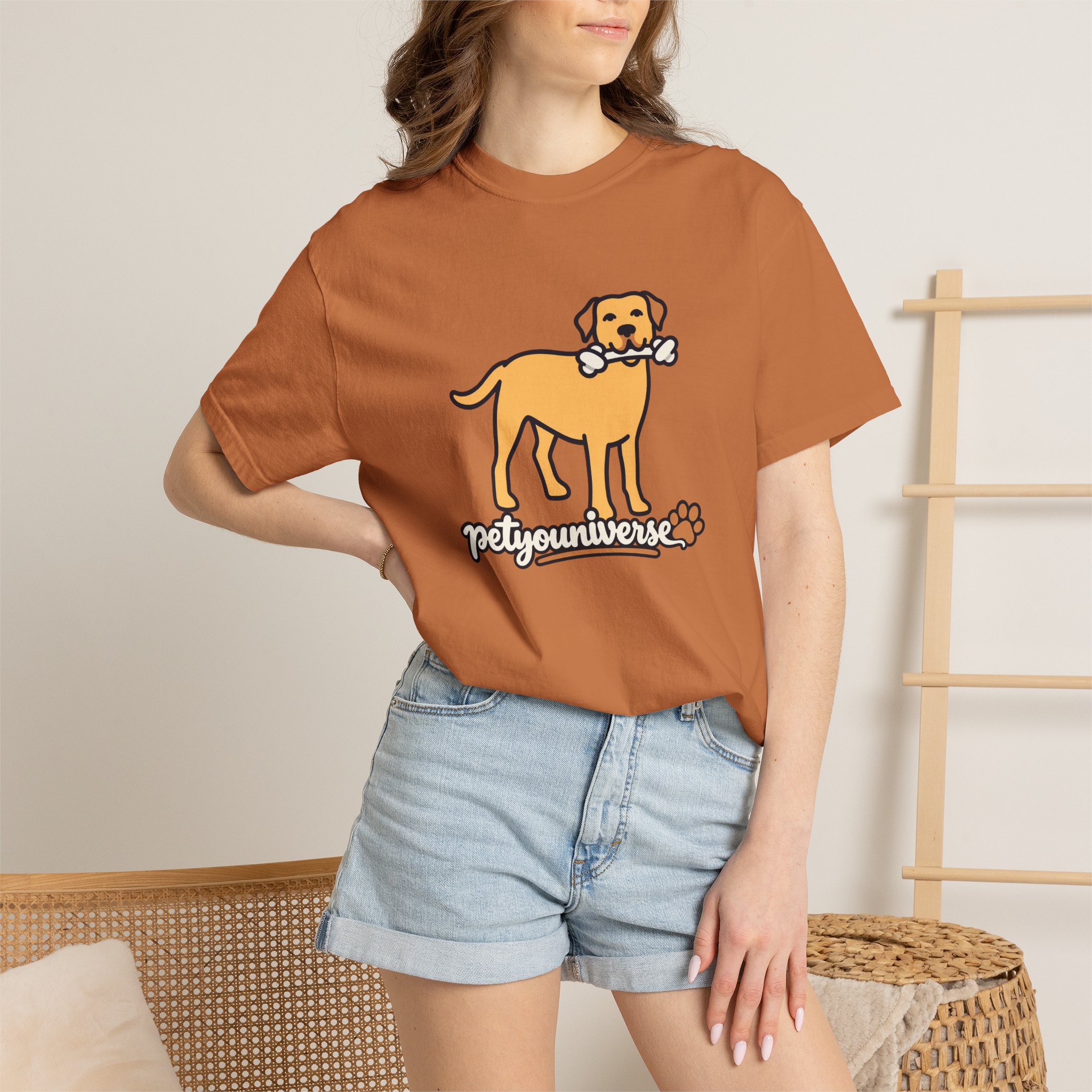 Dog Bone Graphic T-Shirt — "PetYoUniverse" Puppy Tee - Image 11