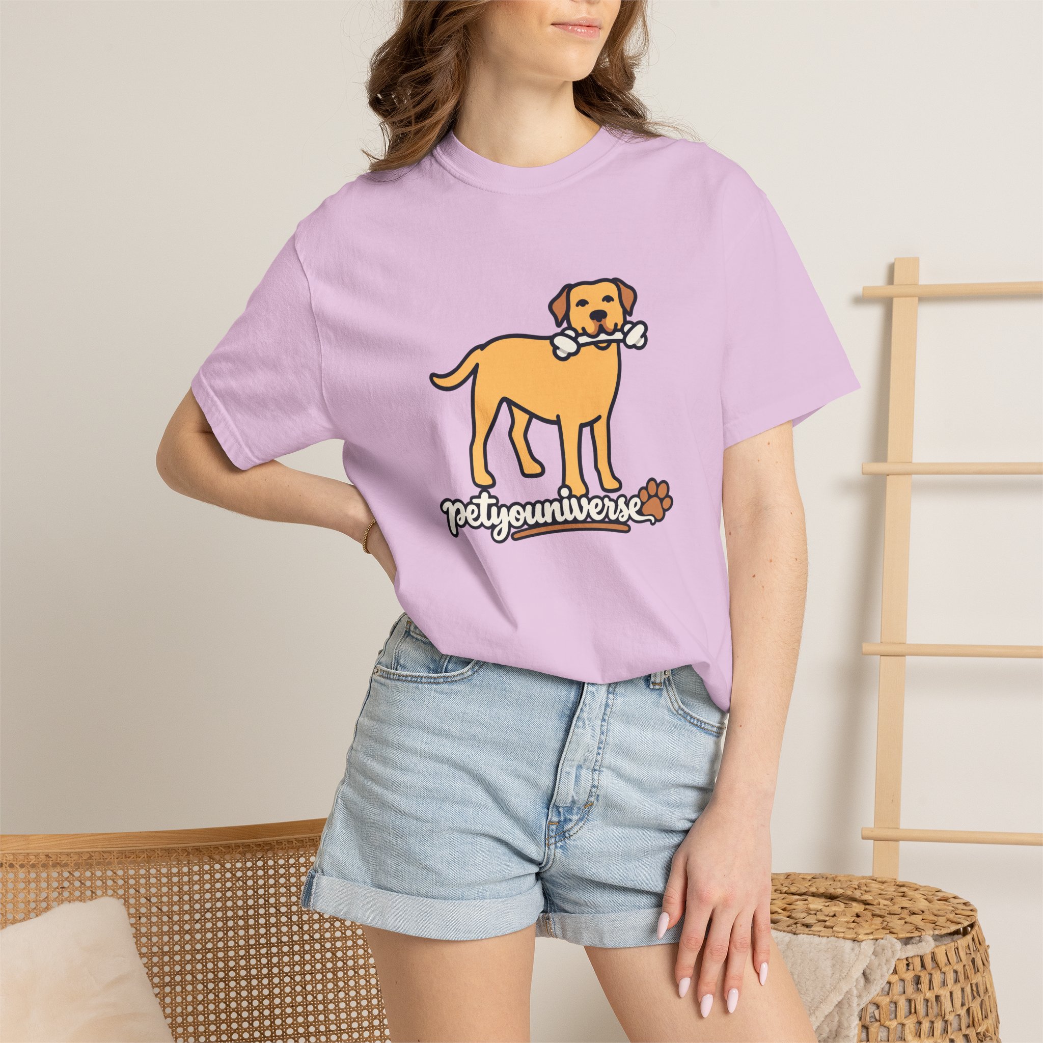 Dog Bone Graphic T-Shirt — "PetYoUniverse" Puppy Tee - Image 101