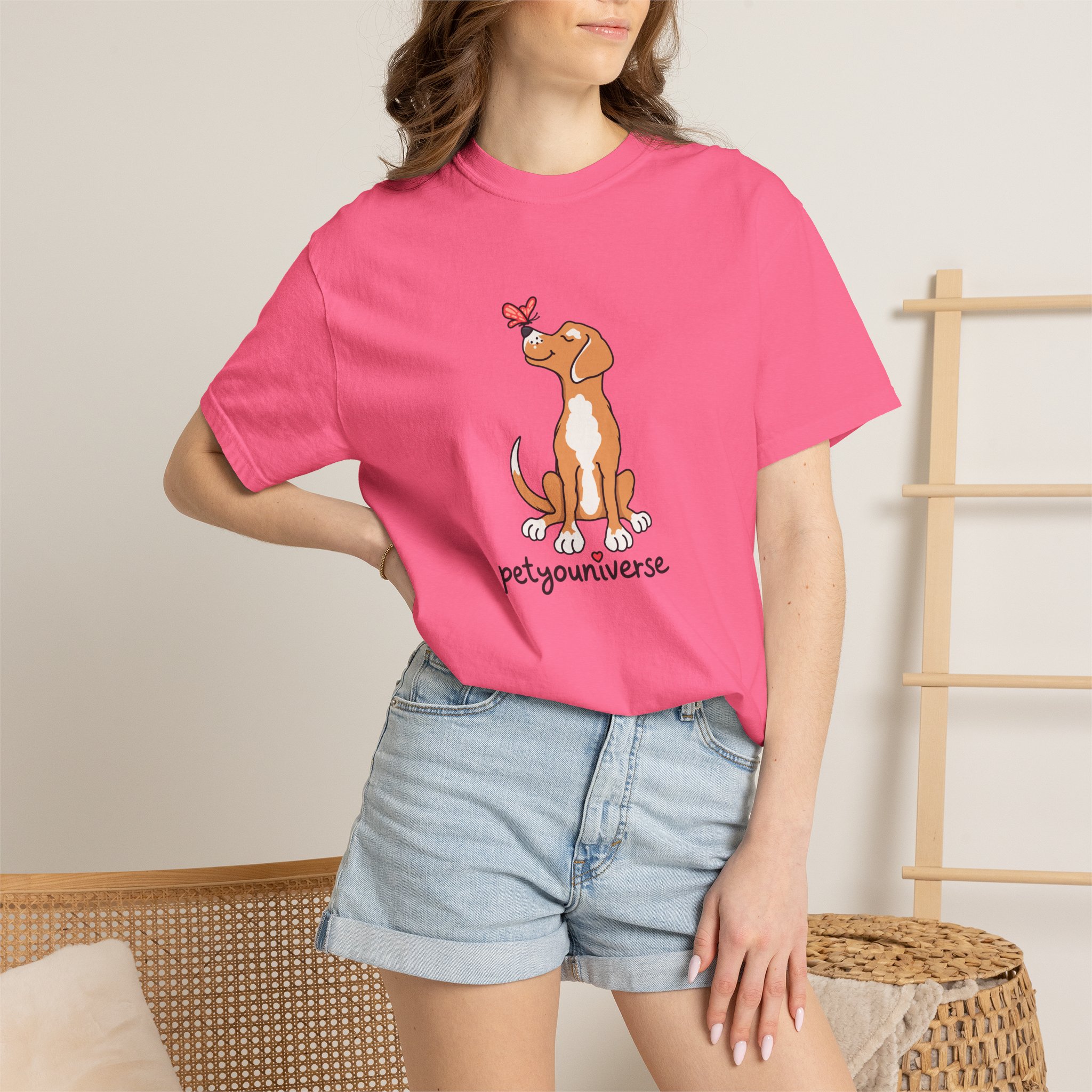PetYoUniverse Cute Dog & Butterfly T‑Shirt - Image 101