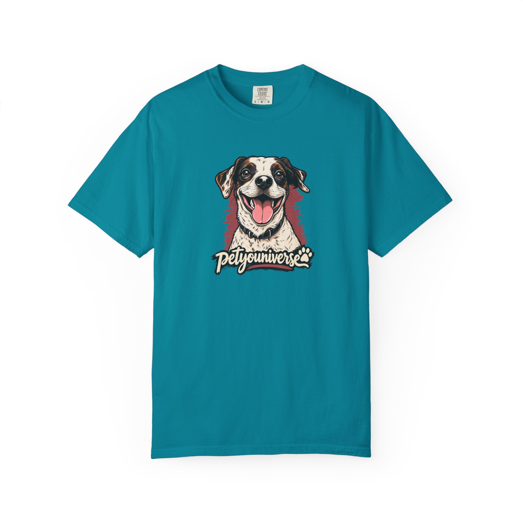 Dog Lover T-Shirt — Smiling Pup "Petyouniverse" Graphic Tee - Image 49