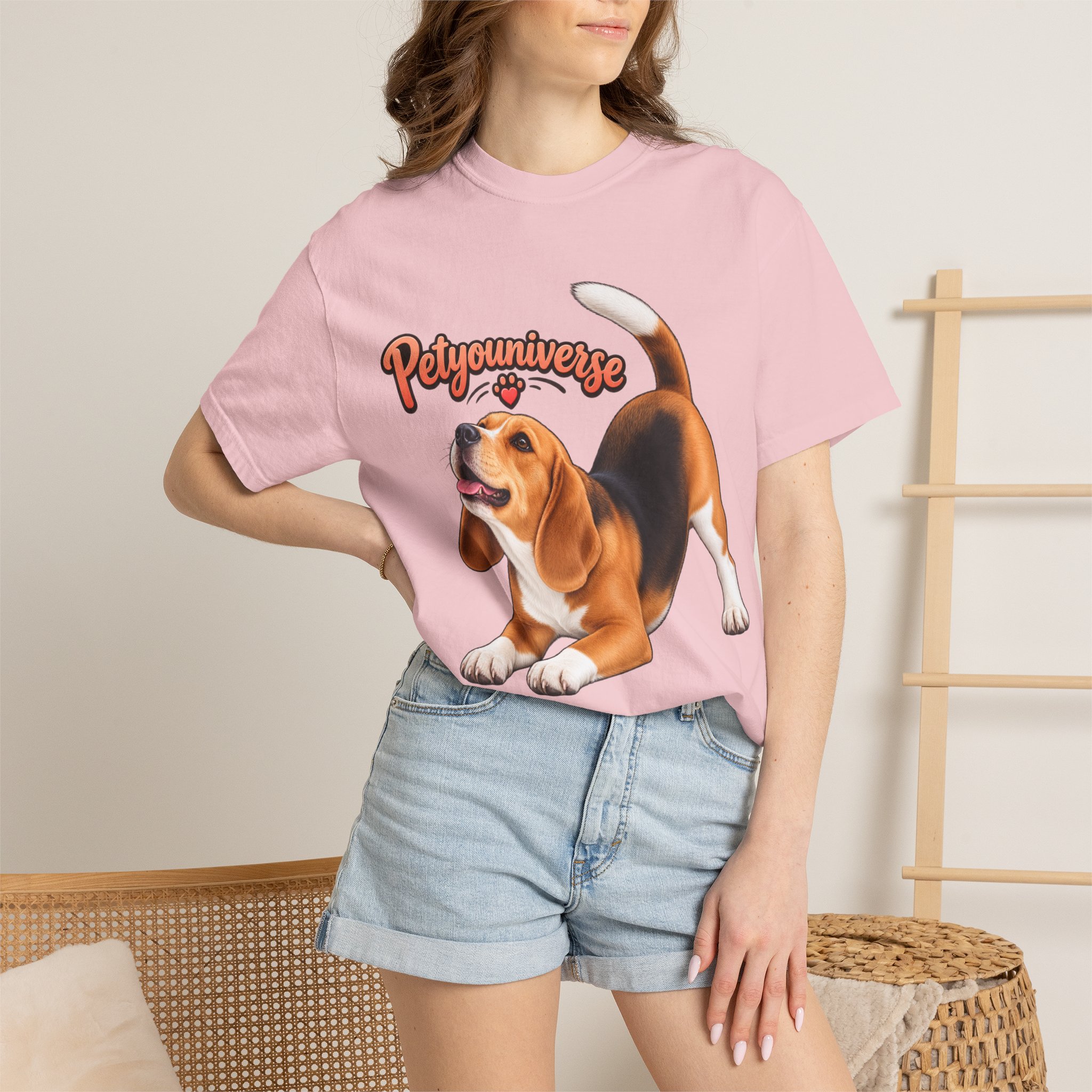 Beagle Playtime T-Shirt — "PetYoUniverse" Graphic Tee for Dog Lovers - Image 92