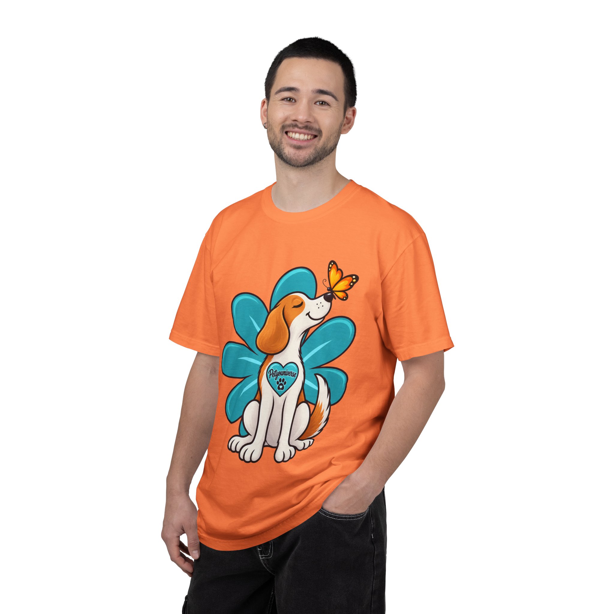 Beagle & Butterfly Graphic T-Shirt - Image 3