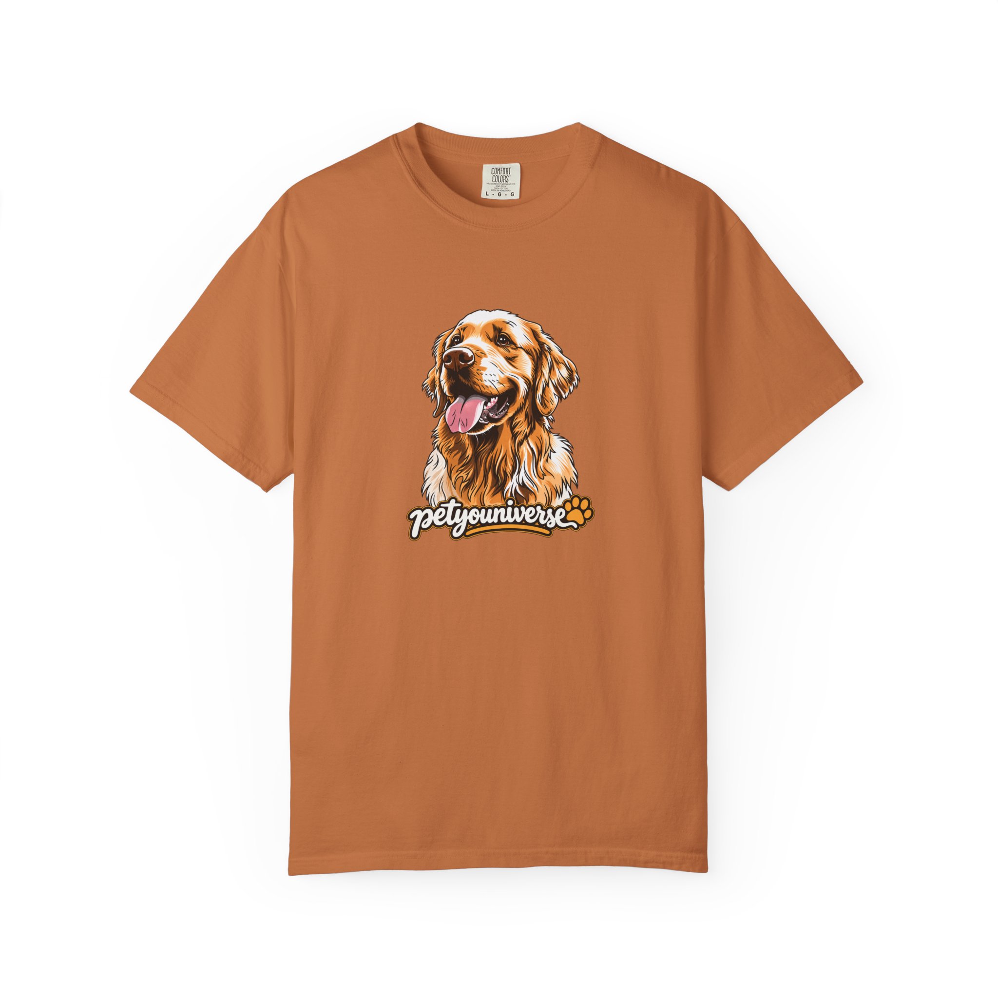 Dog Lover T-Shirt — Golden Retriever Portrait "PetYoUniverse" Graphic - Image 28