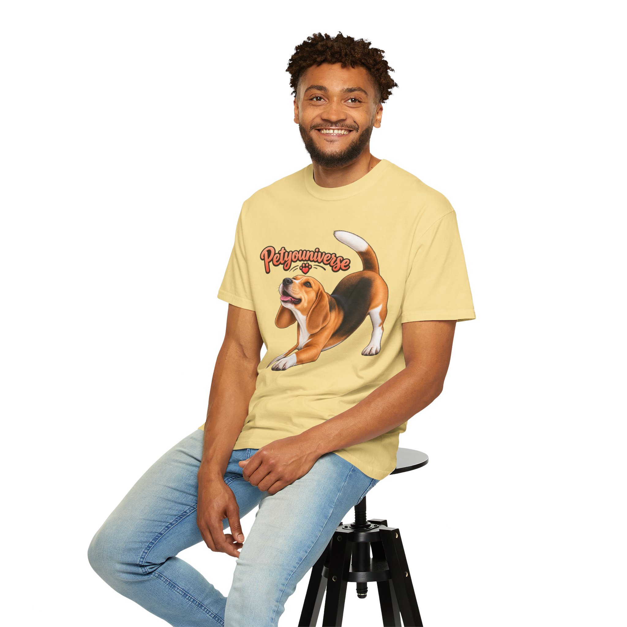 Beagle Playtime T-Shirt — "PetYoUniverse" Graphic Tee for Dog Lovers - Image 44