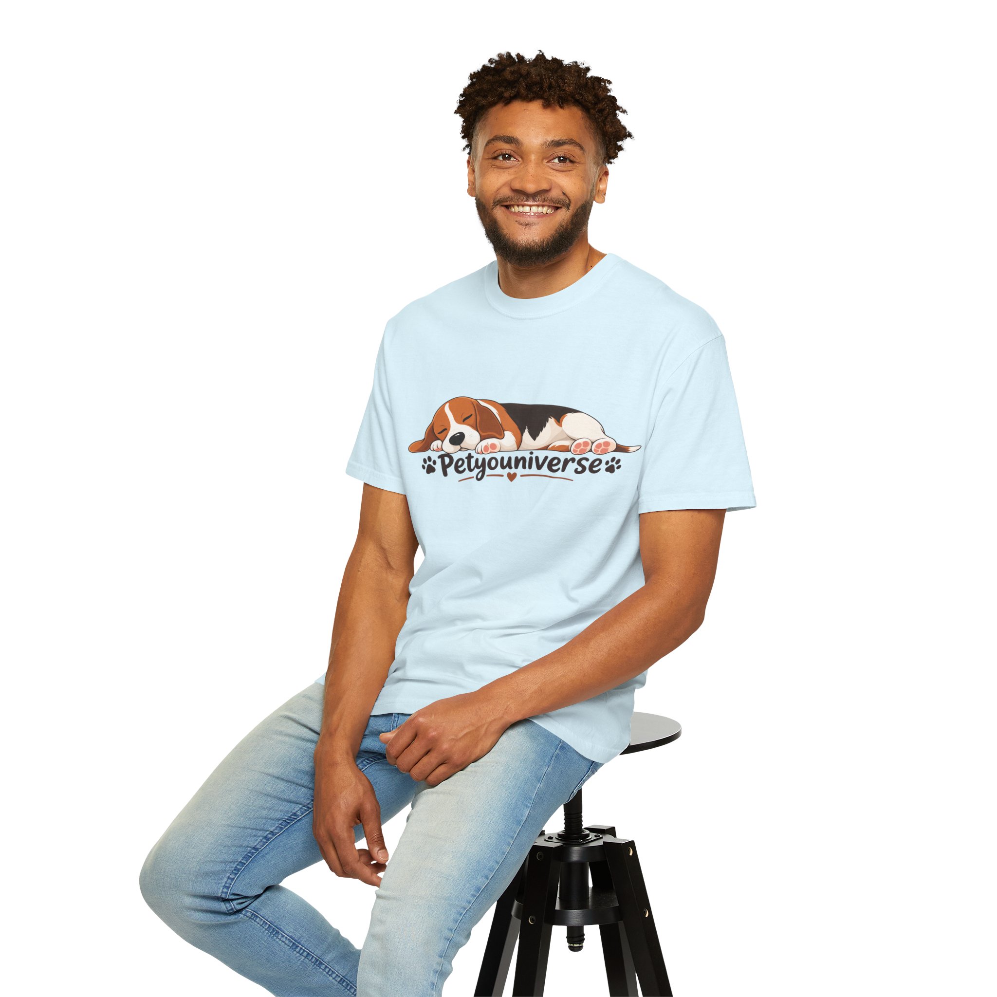 Sleeping Beagle T-Shirt — Cute "PetYoUniverse" Dog Graphic Tee - Image 80