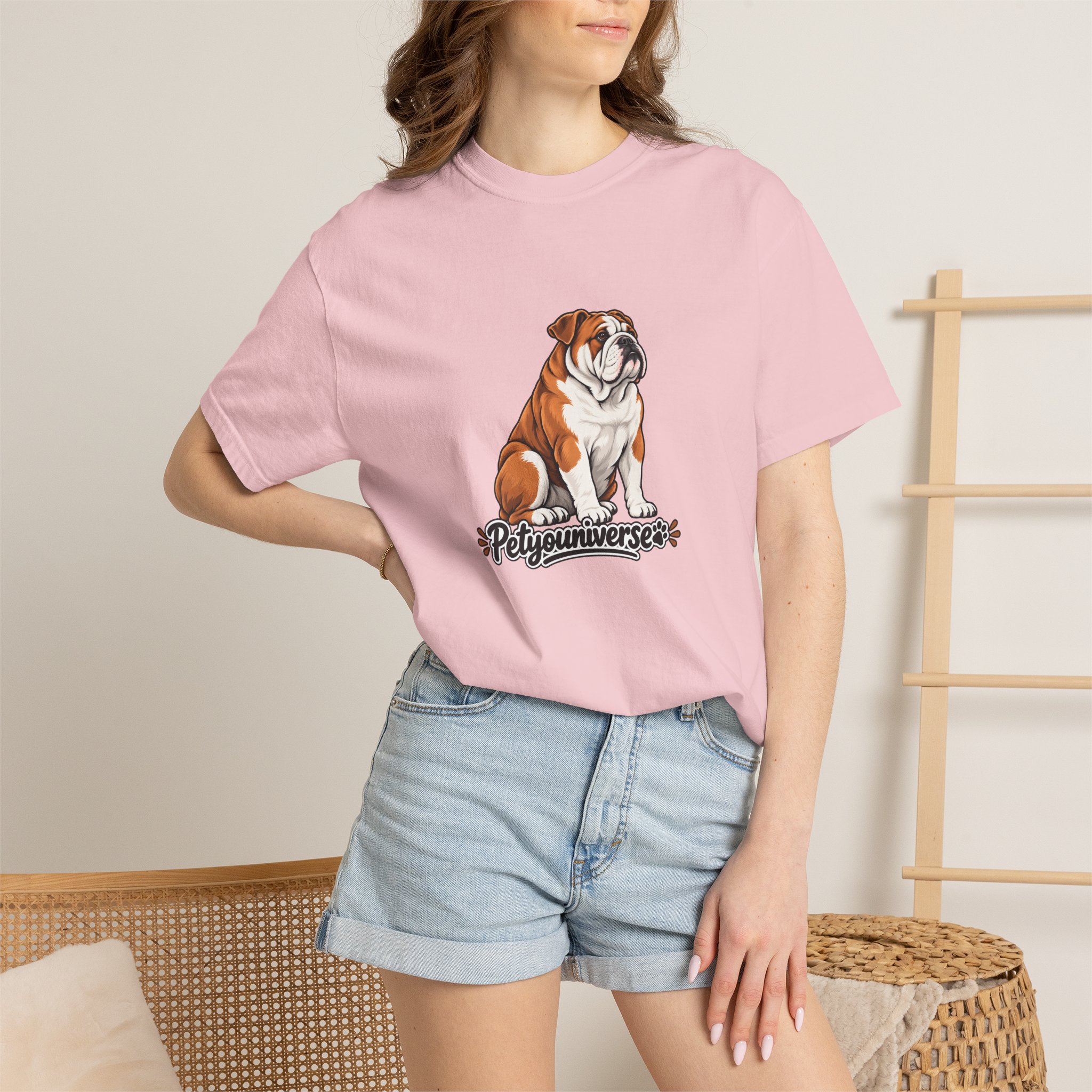 Bulldog Graphic T-Shirt — "PetYoUniverse" Cute Dog Tee for Pet Lovers - Image 110