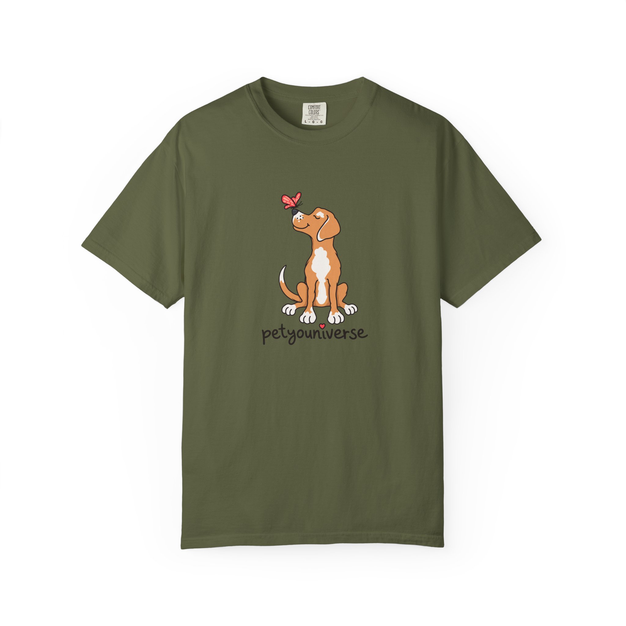 PetYoUniverse Cute Dog & Butterfly T‑Shirt - Image 37