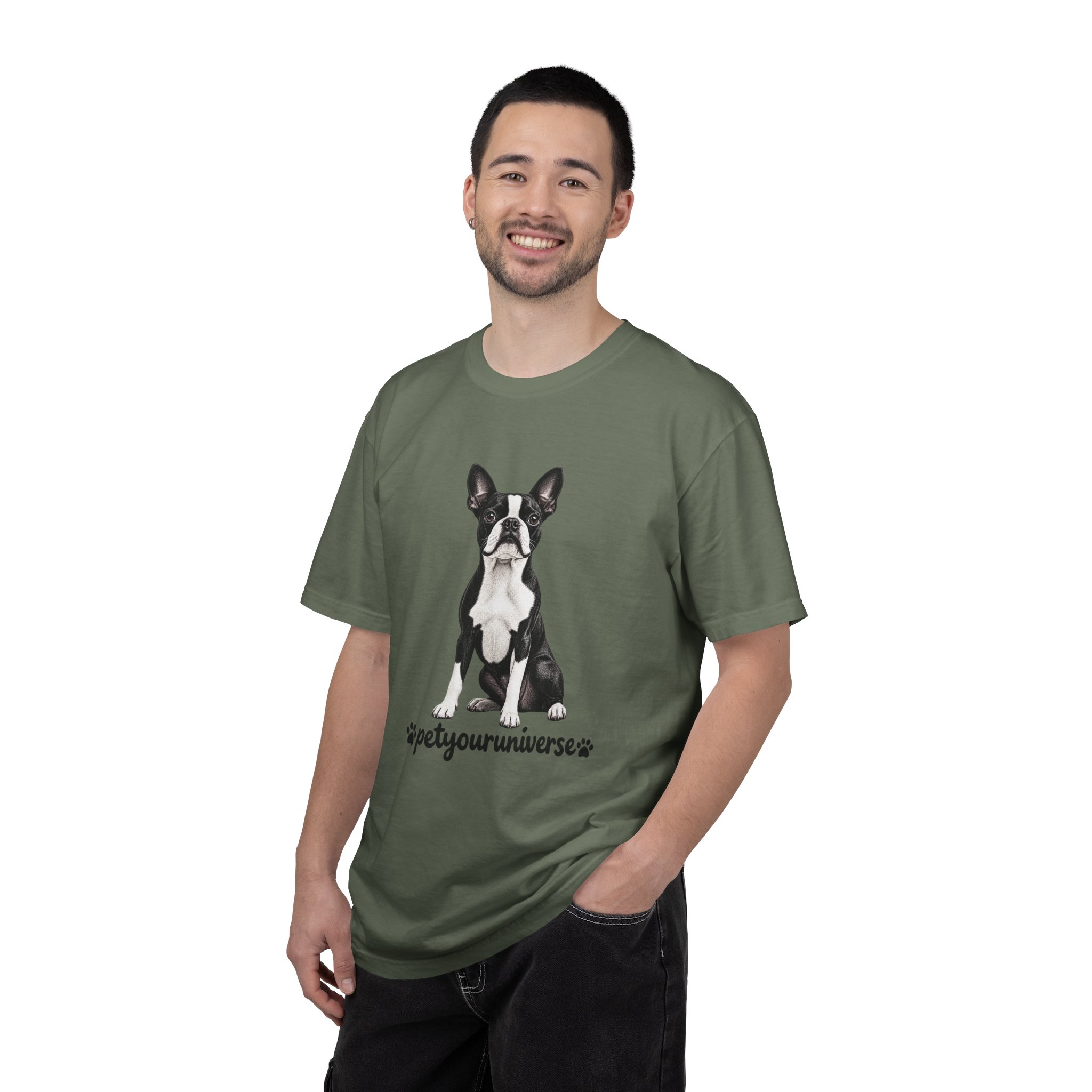 Boston Terrier Graphic T-Shirt — "PetYoUniverse" Dog Lover Tee - Image 67