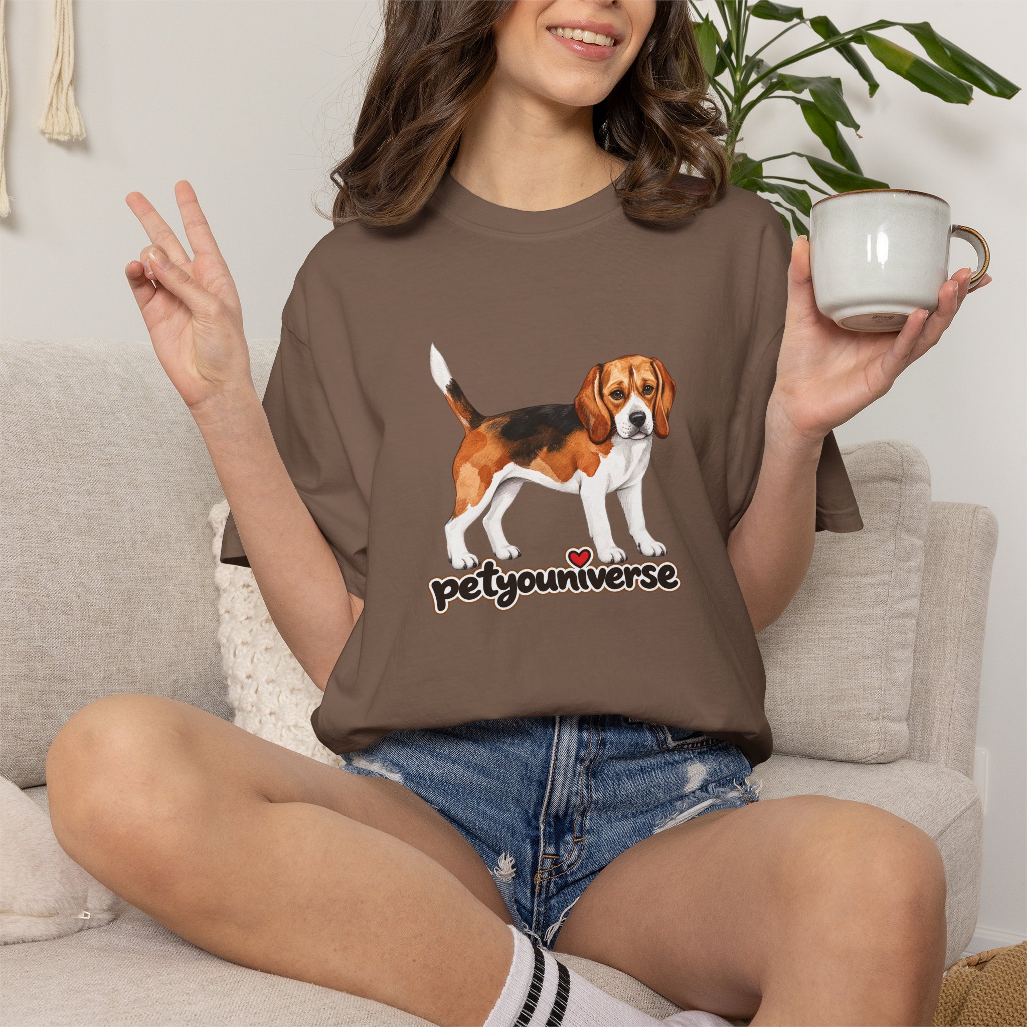 Beagle PetYoUniverse Graphic T-Shirt — Cute Dog Lover Tee - Image 48