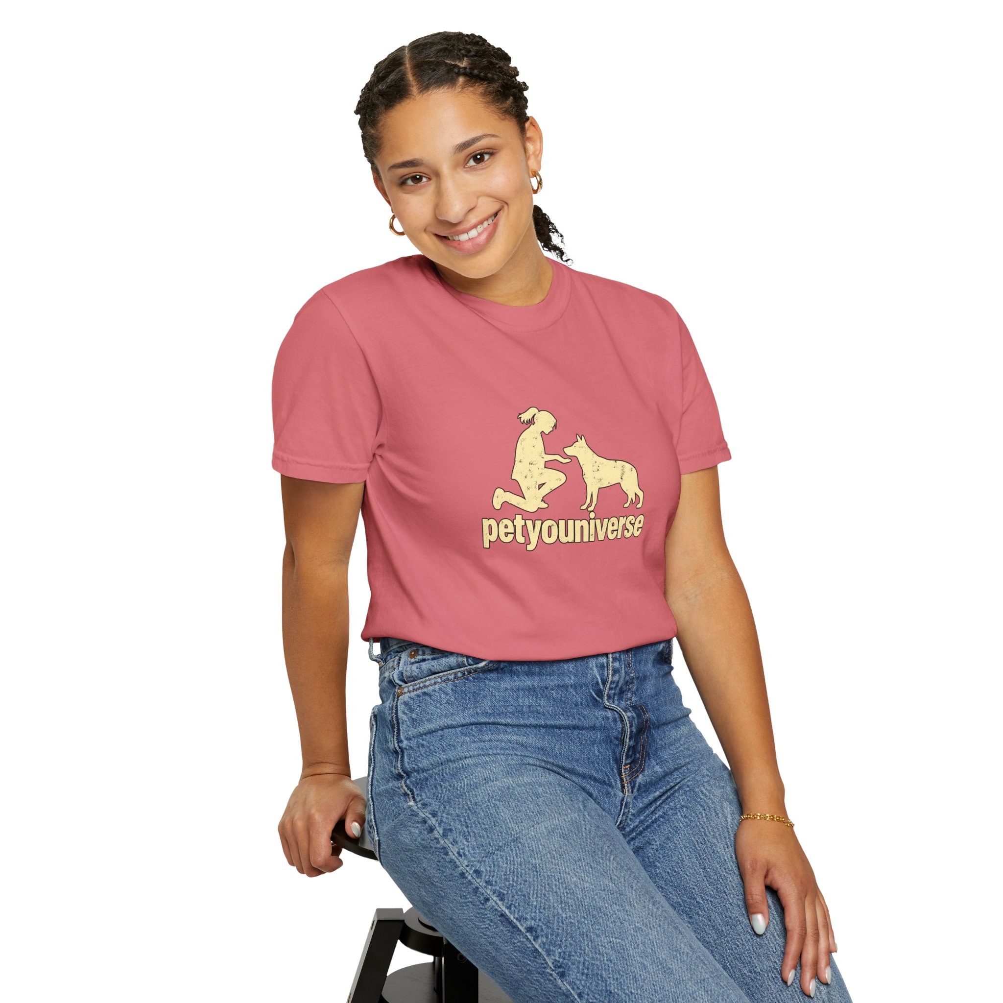 PetYoUniverse Dog Lover T-Shirt — Retro Paw & Pet Silhouette Tee - Image 114