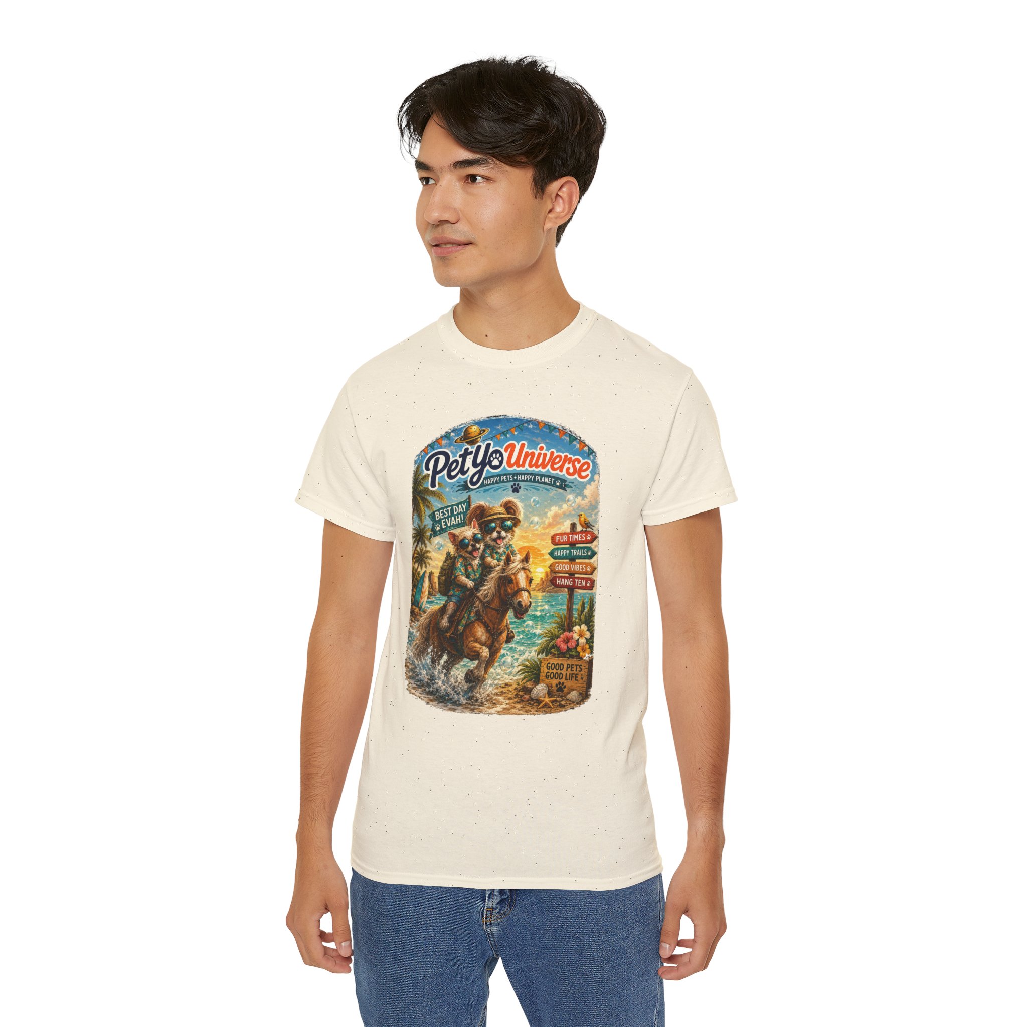 T-Shirt — PetYoUniverse Camping Cat Graphic Tee - Image 66